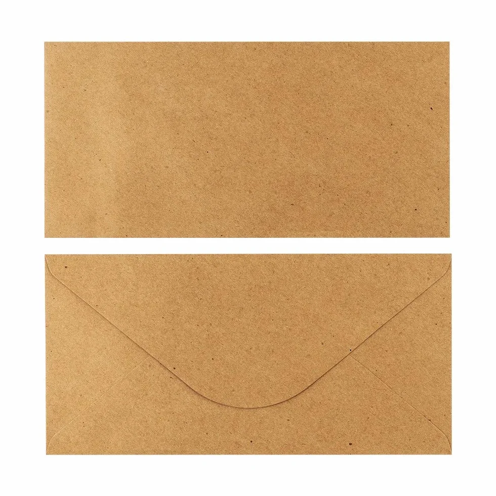 Kraftpapier Umschläge 110 g/m² DIN lang 11x22 cm 100 Stück