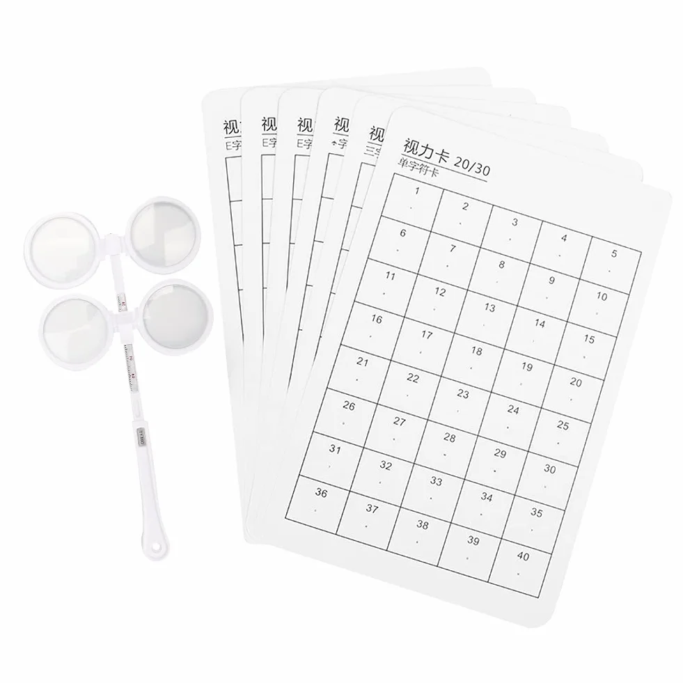 Flipper Optyczny 6szt z kartą wizualną (±150 stopni) Instrument Optyczny Optometria
