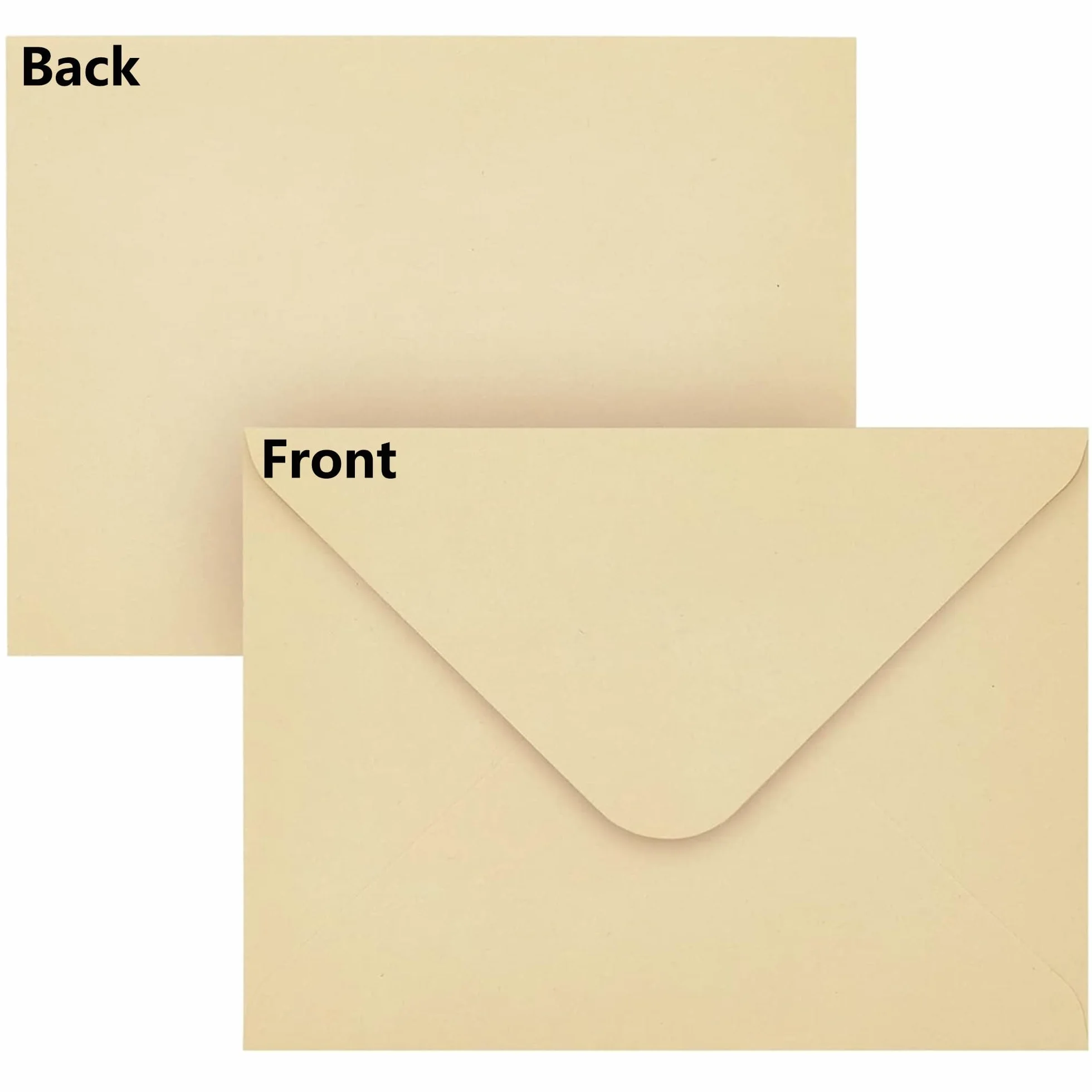 50 sztuk kopert z papieru typu kraft, B6 (17,6 x 12,5 cm), 150 g/m², zaproszenia ślubne o eleganckim wzornictwie, do planowania imprez, projektantów dla miłośników rzemiosła