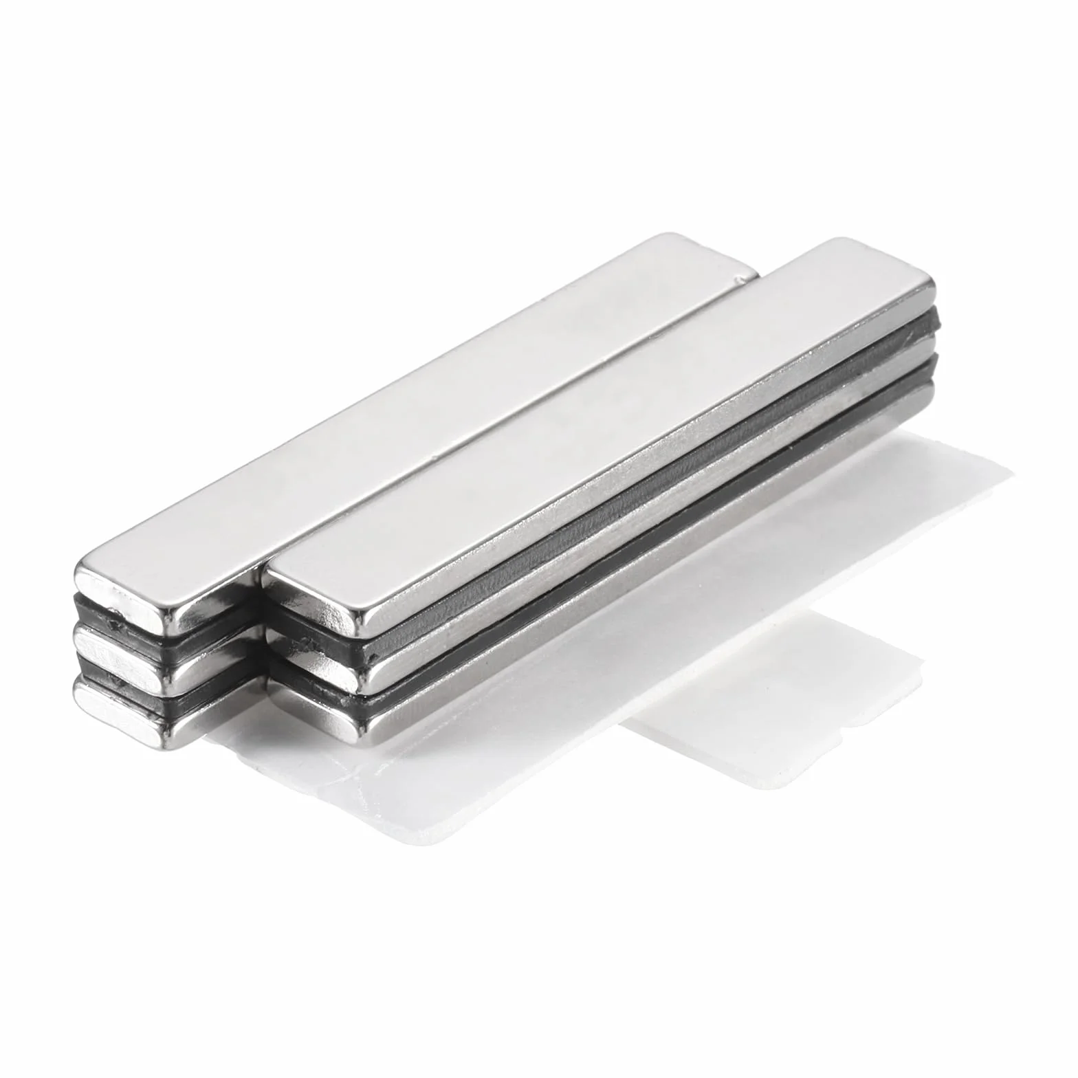 QUARKZMAN 6 sztuk magnesów mocnych, magnesy bardzo mocne, magnesy prostokątne do tablicy magnetycznej, do biur, do kuchni, do szafy kuchennej, do warsztatu (60x10x3mm)