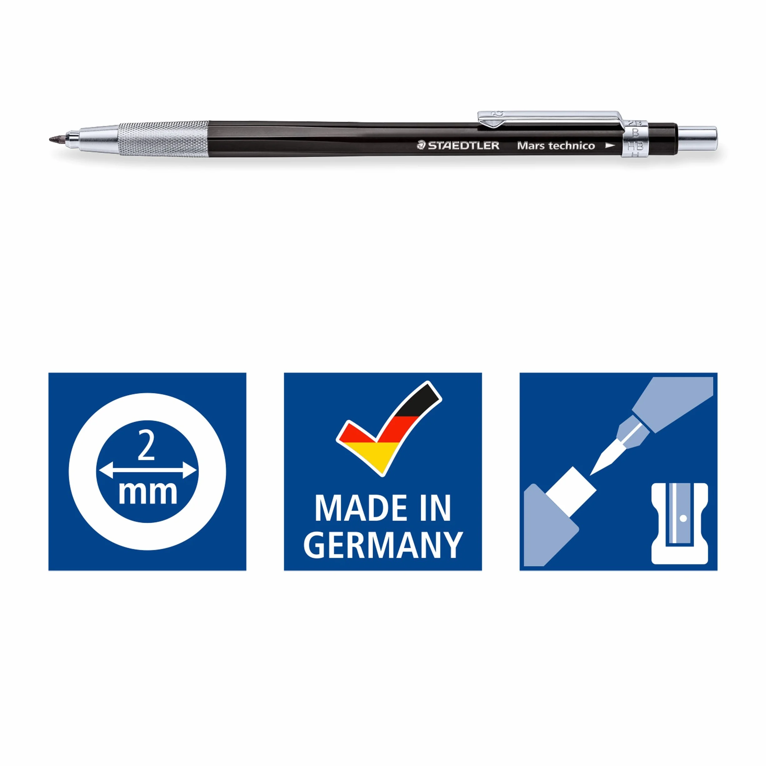 Staedtler Mars Technico 780 C-9 ołówek klasy HB, czarny