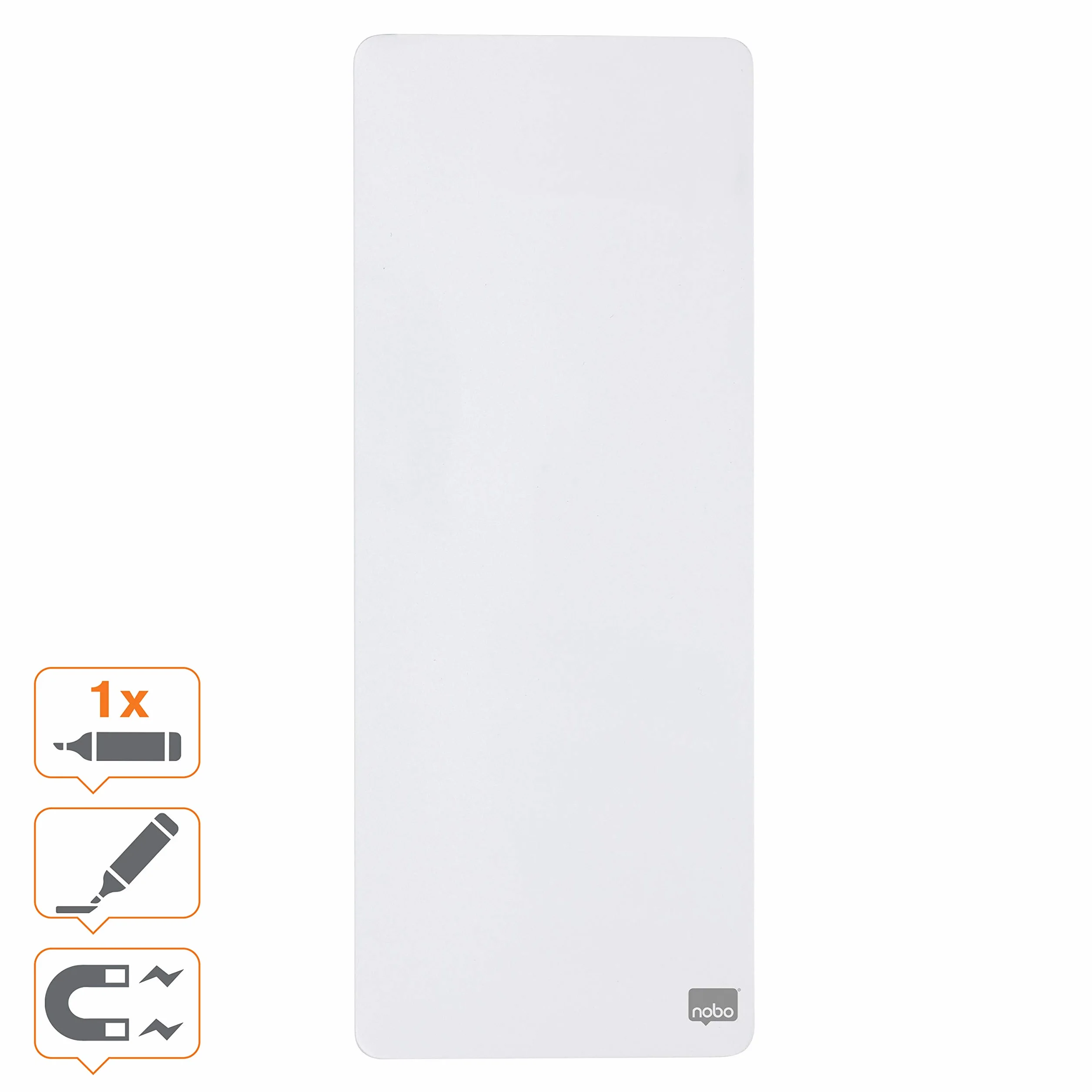 Nobo Magnetyczna Mini Tablica 140 x 360 mm Biały
