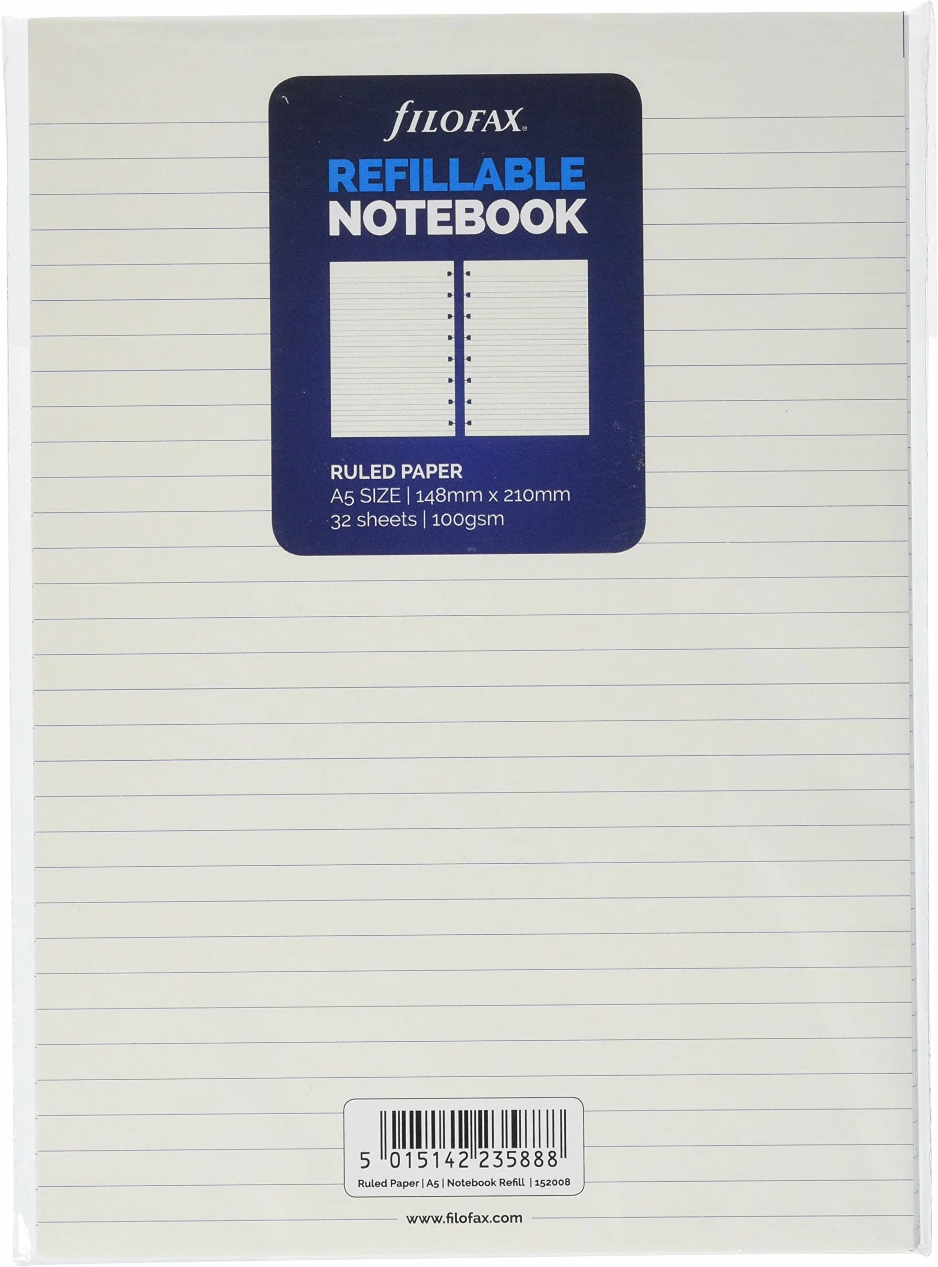 Filofax 152008 Notes, Biały, A5