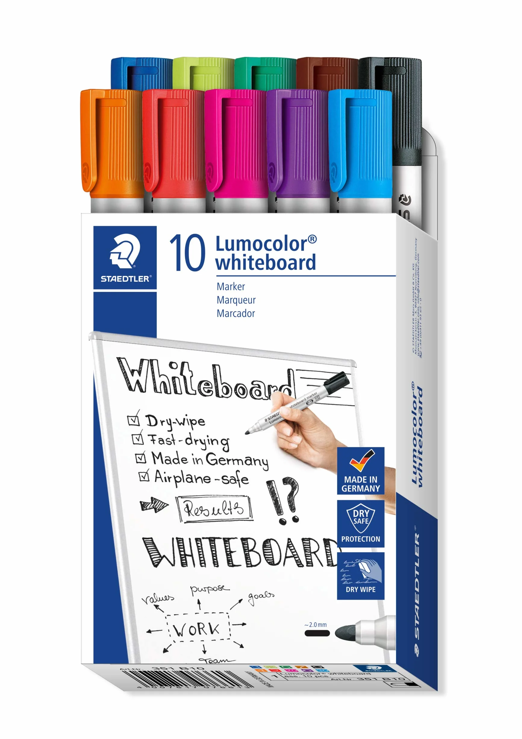 Staedtler 351 B10 St Markery Wielokolorowy 10 sztuk