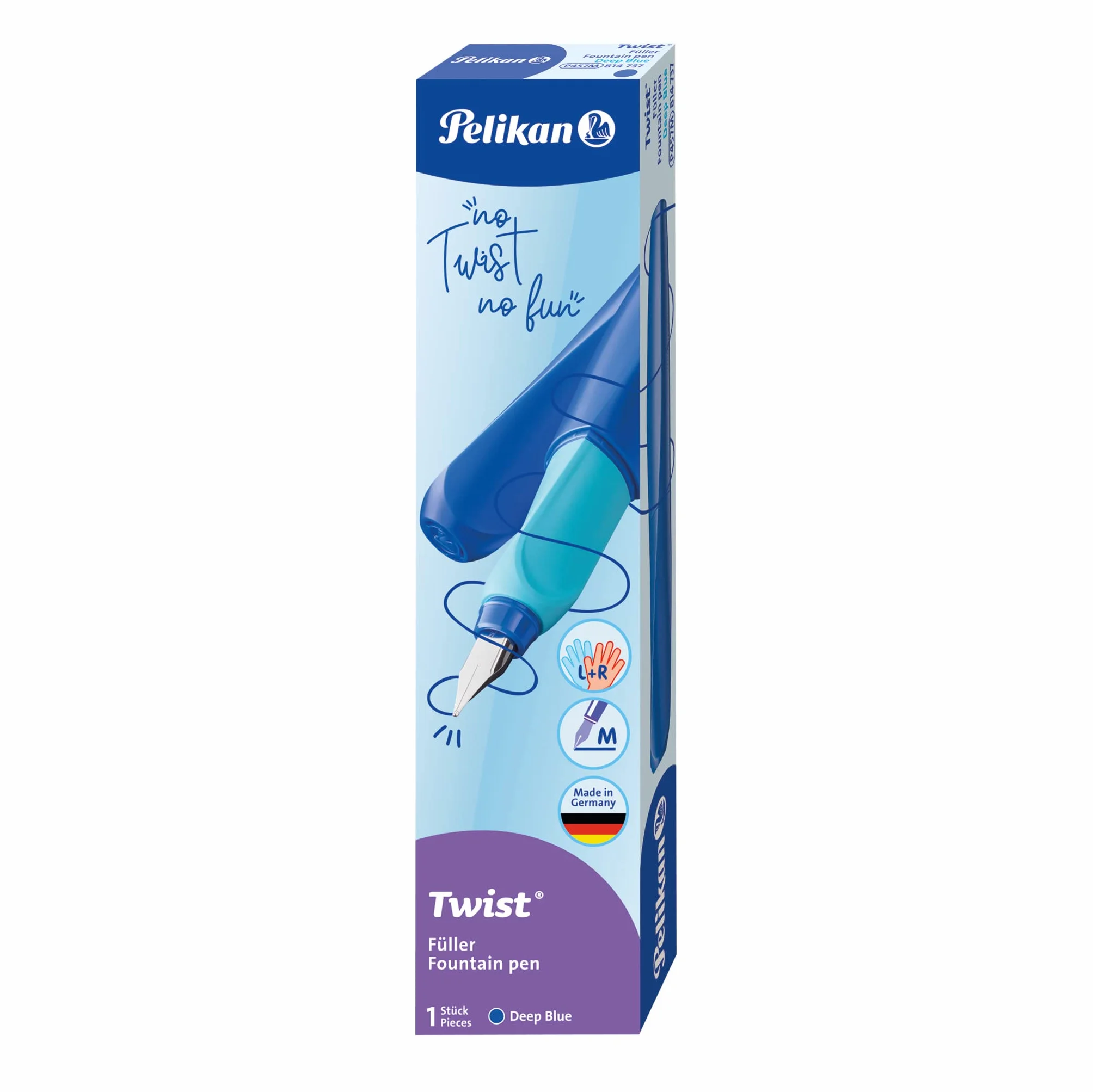 Pelikan Twist M pióro wieczne Deep Blue z wkładem