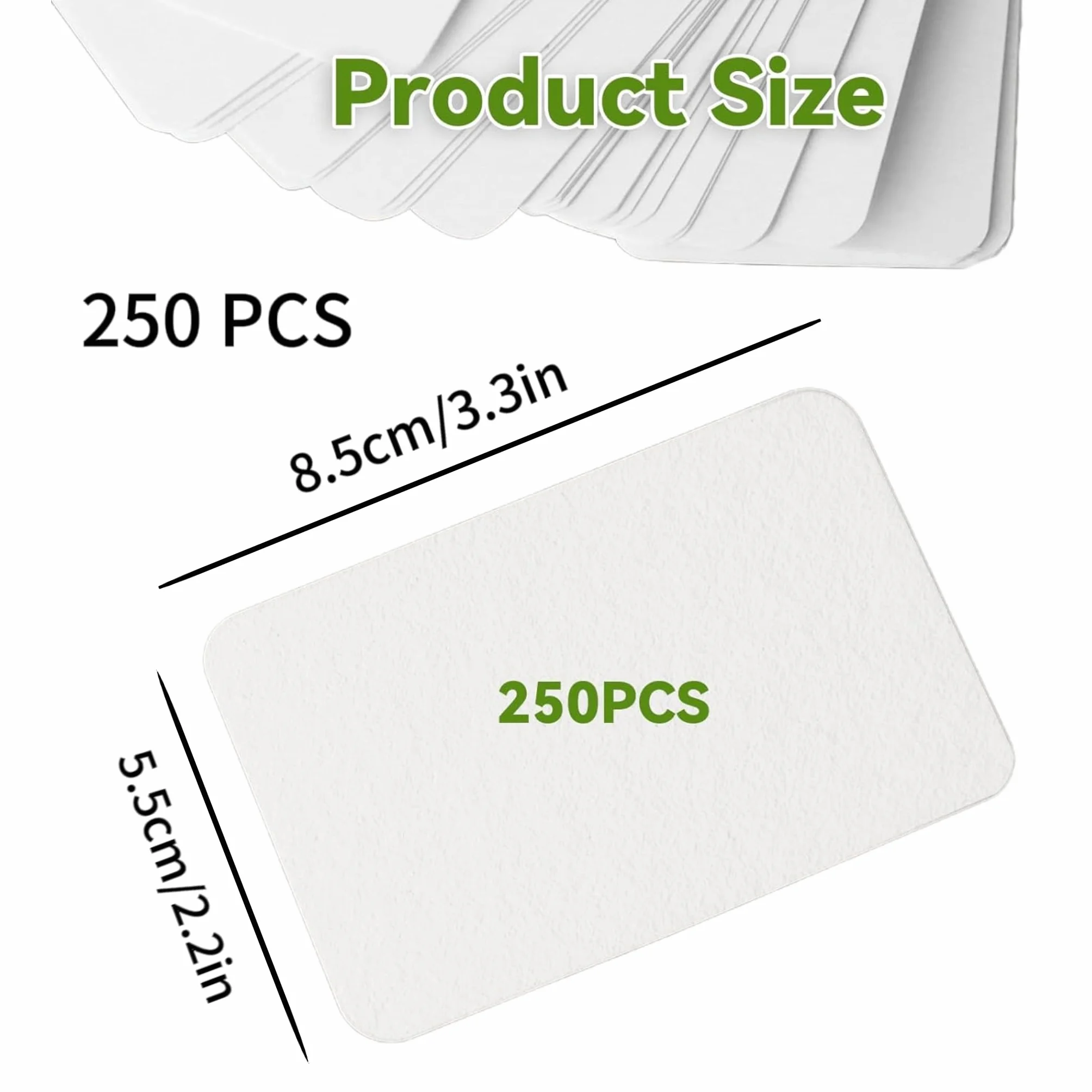 250 arkuszy fiszek 350 g/m², 8,5 x 5,5 cm, puste kartki papierowe, wizytówki, karty flash, kartki z papieru typu kraft do samodzielnego ozdobienia, do szkoły, biura, słownictwa, nauki słownictwa