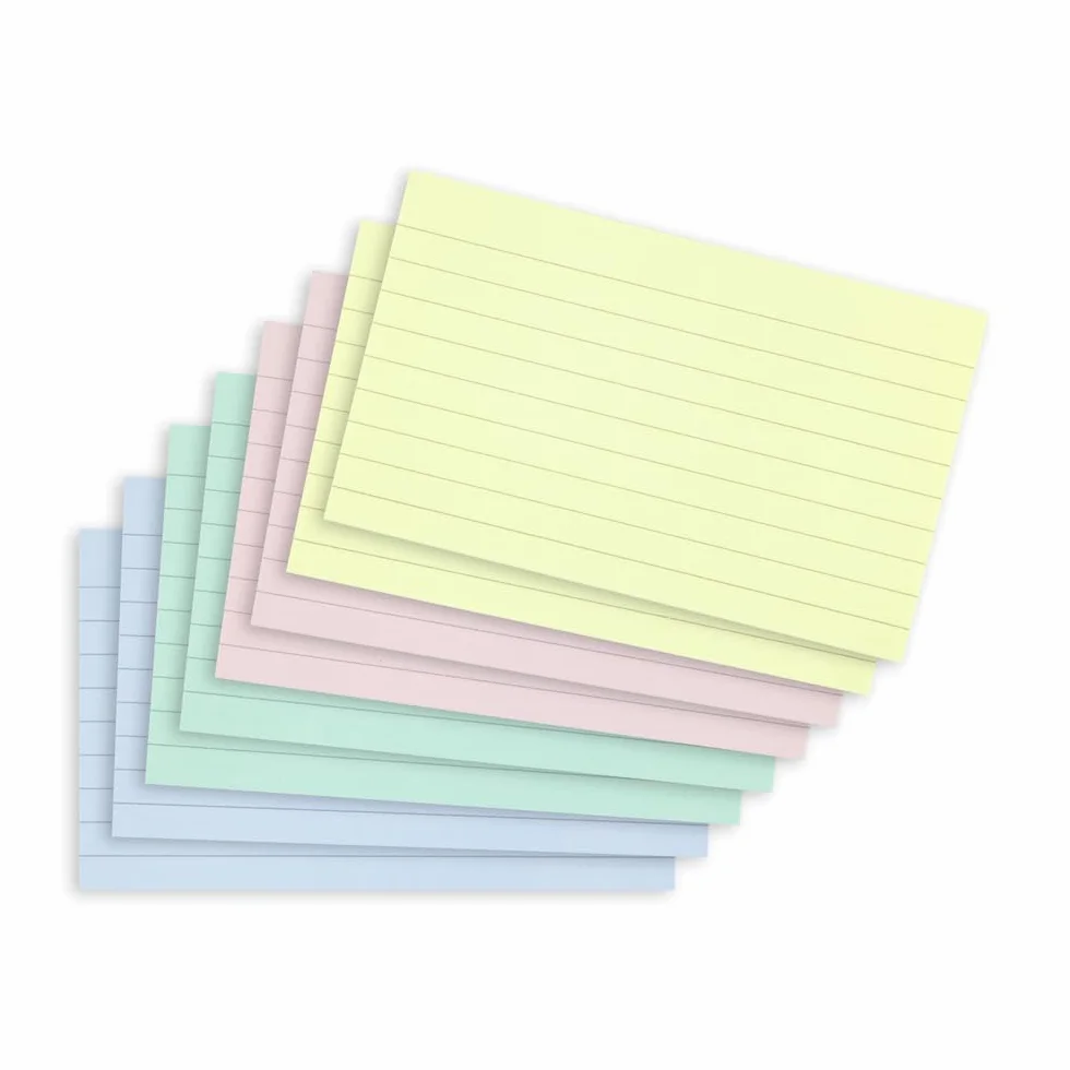 SUMMIT Karty Flash pastelowe 7,5 x 12,5 cm 400 sztuk