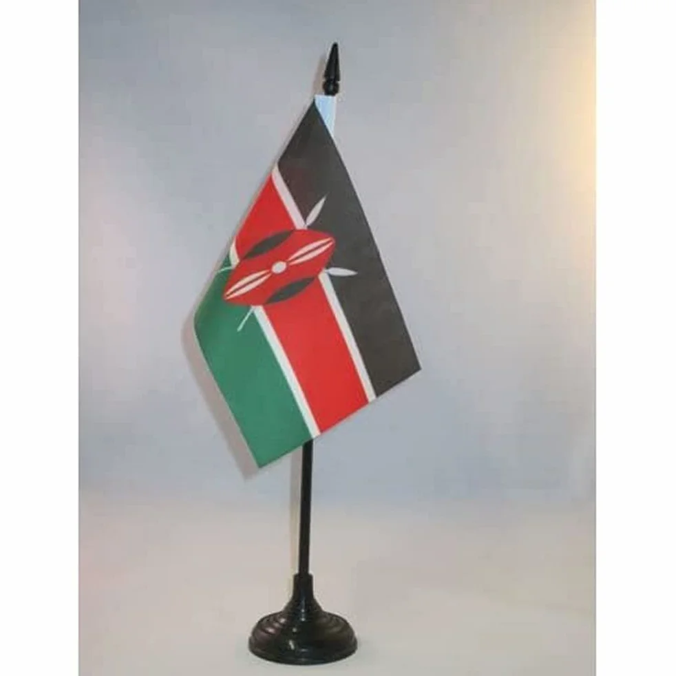 Drapeau de Table Kenya, 15cm x 10cm