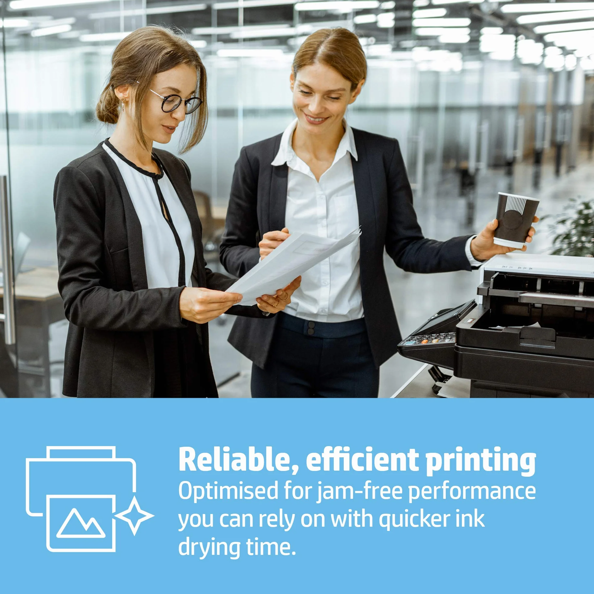 HP Papier do Kopiarki Biurowej w Formacie A4, Biały, 2500 Arkuszy