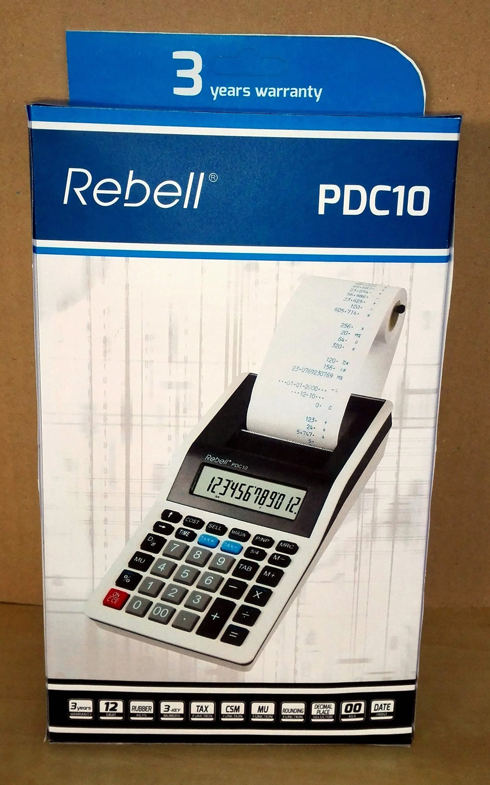 Rebell Kalkulator RE-PDC10 WB