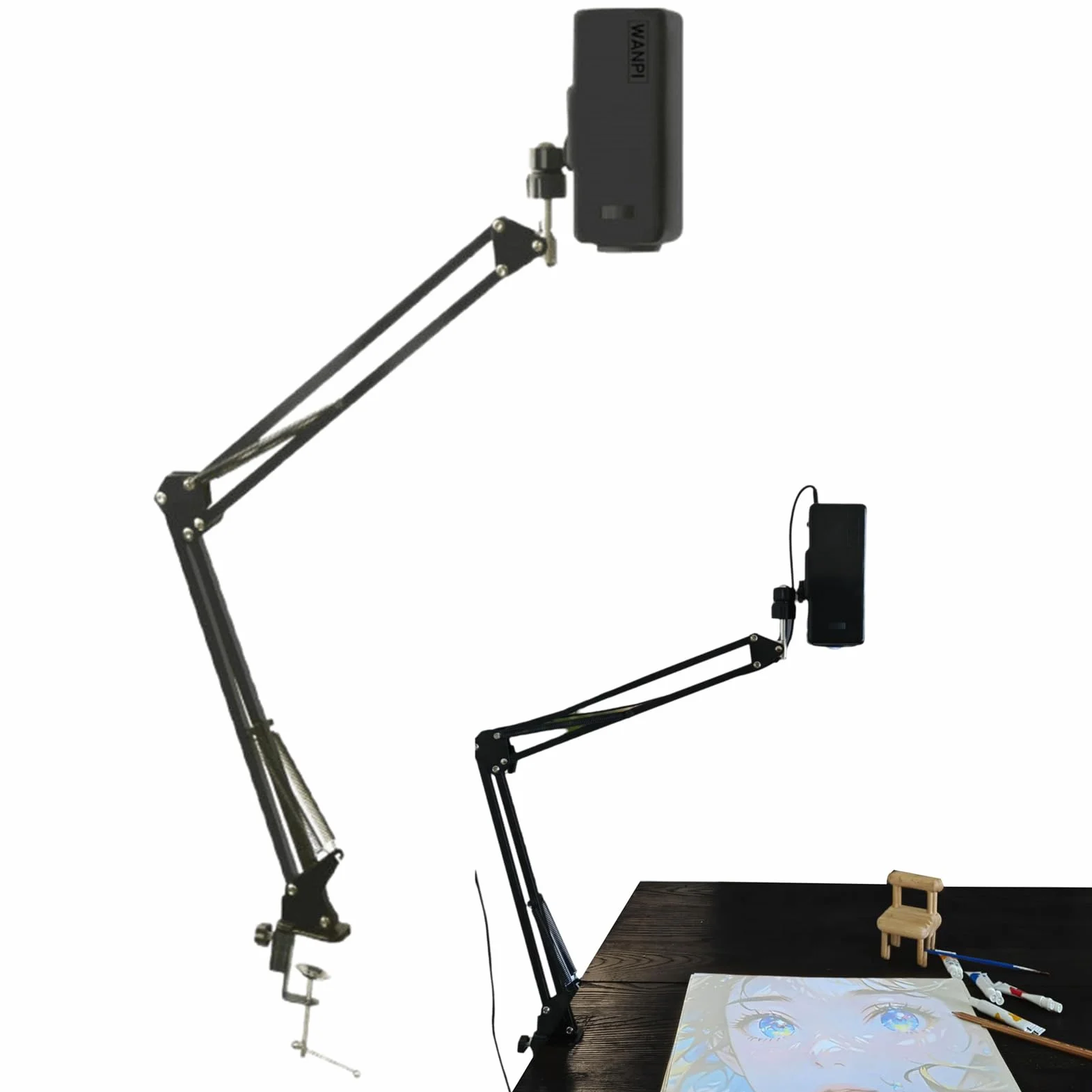 Projektor Do Rysowania LED Smart Sketcher 18–200 cm Regulacja Ostrości Korekcja Trapezu