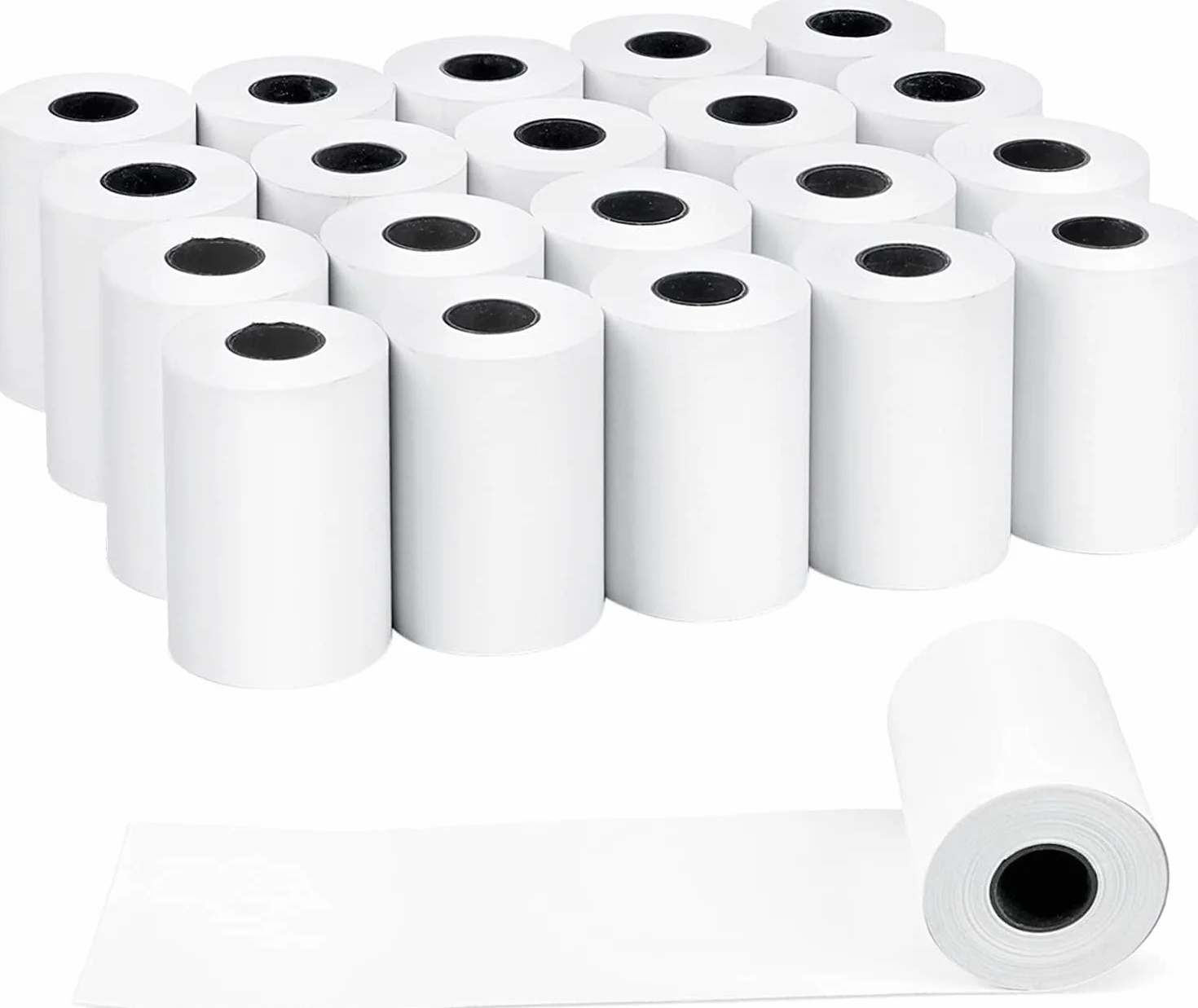 Termiczne rolki papieru 57 mm x 20 m, zestaw 50 sztuk