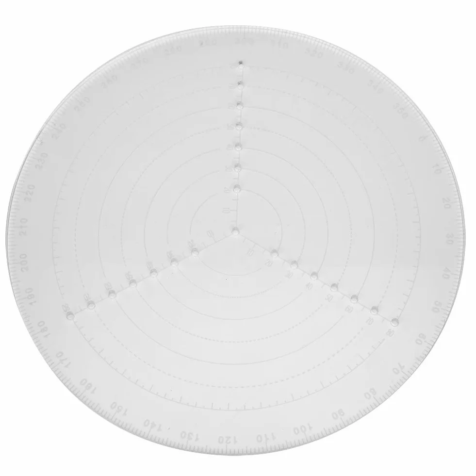 Okrągły Znajdź Środek Kompas, Linijka Centrująca, 20 cm, Akrylowa, Przezroczysta, Narzędzie Pomiarowe, Kółko, Obróbka Drewna