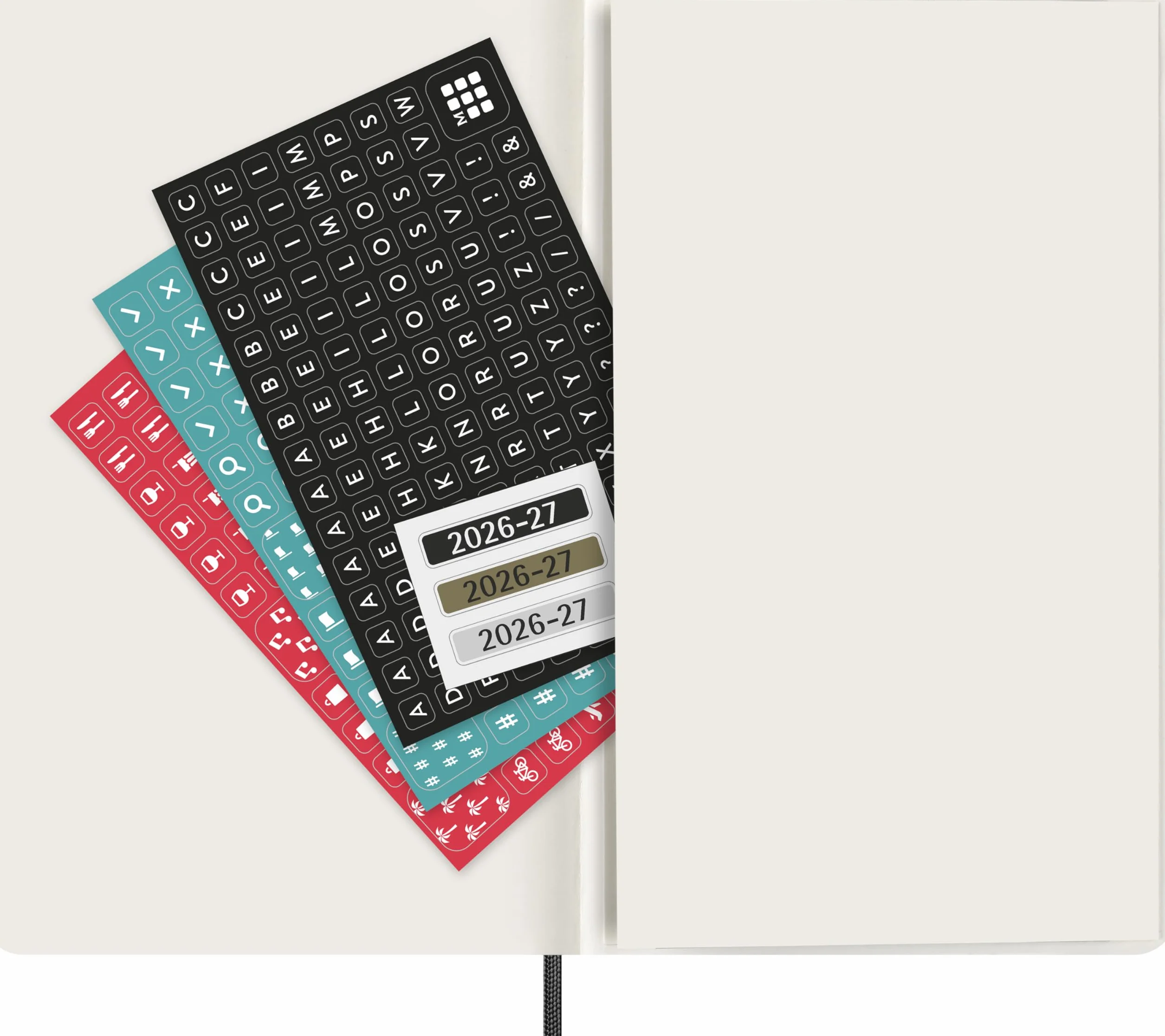 Moleskine Kalendarz dzienny 2026-2027 – 18-miesięczny kalendarz z miękką okładką i zamknięciem na gumkę, kolor czarny, rozmiar L 13 x 21 cm