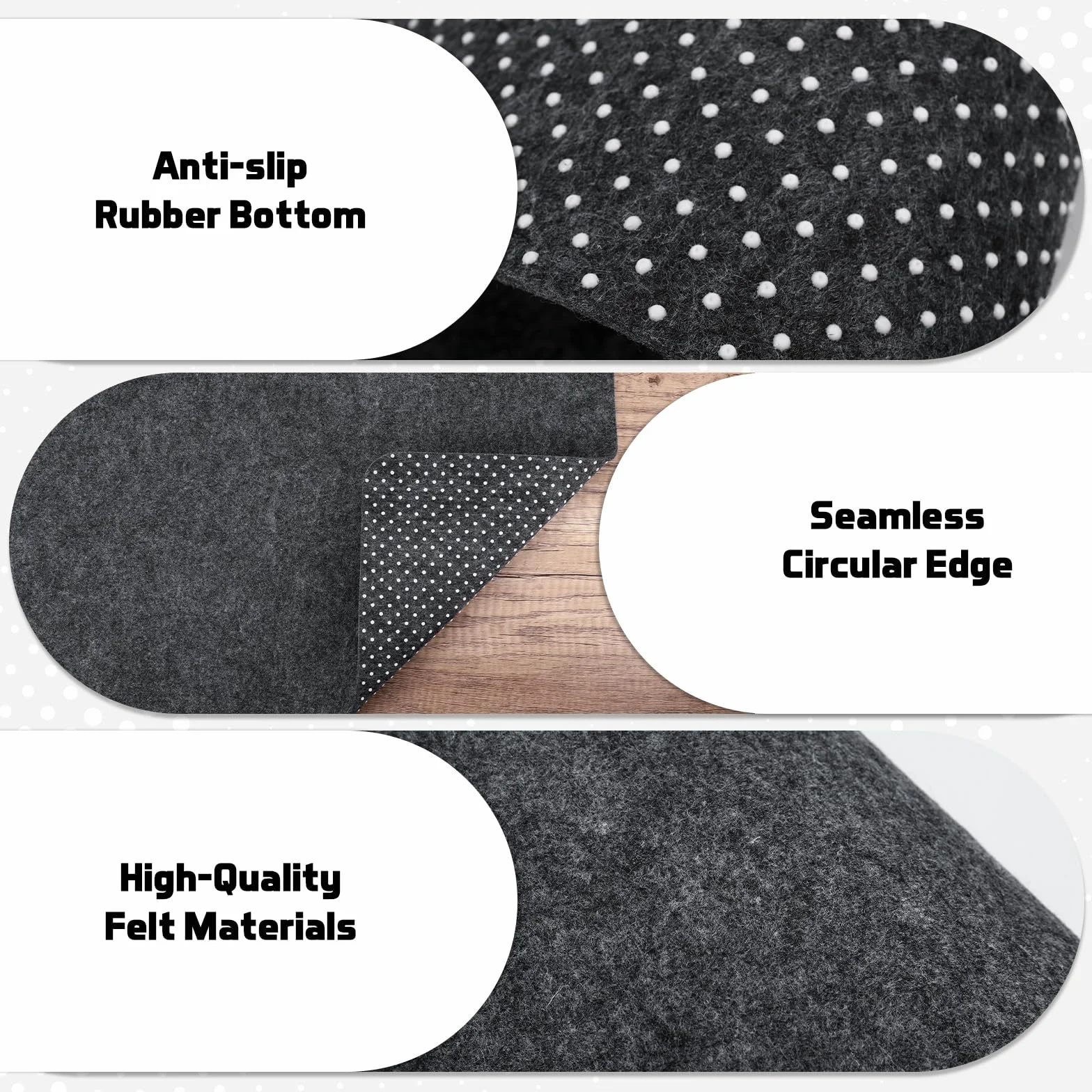 JIANTA Podkładka pod mysz na biurko, 800 x 400 mm duża podkładka pod mysz, podkładka pod mysz xxl do biura i domu podkładka pod mysz (ciemnoszara)