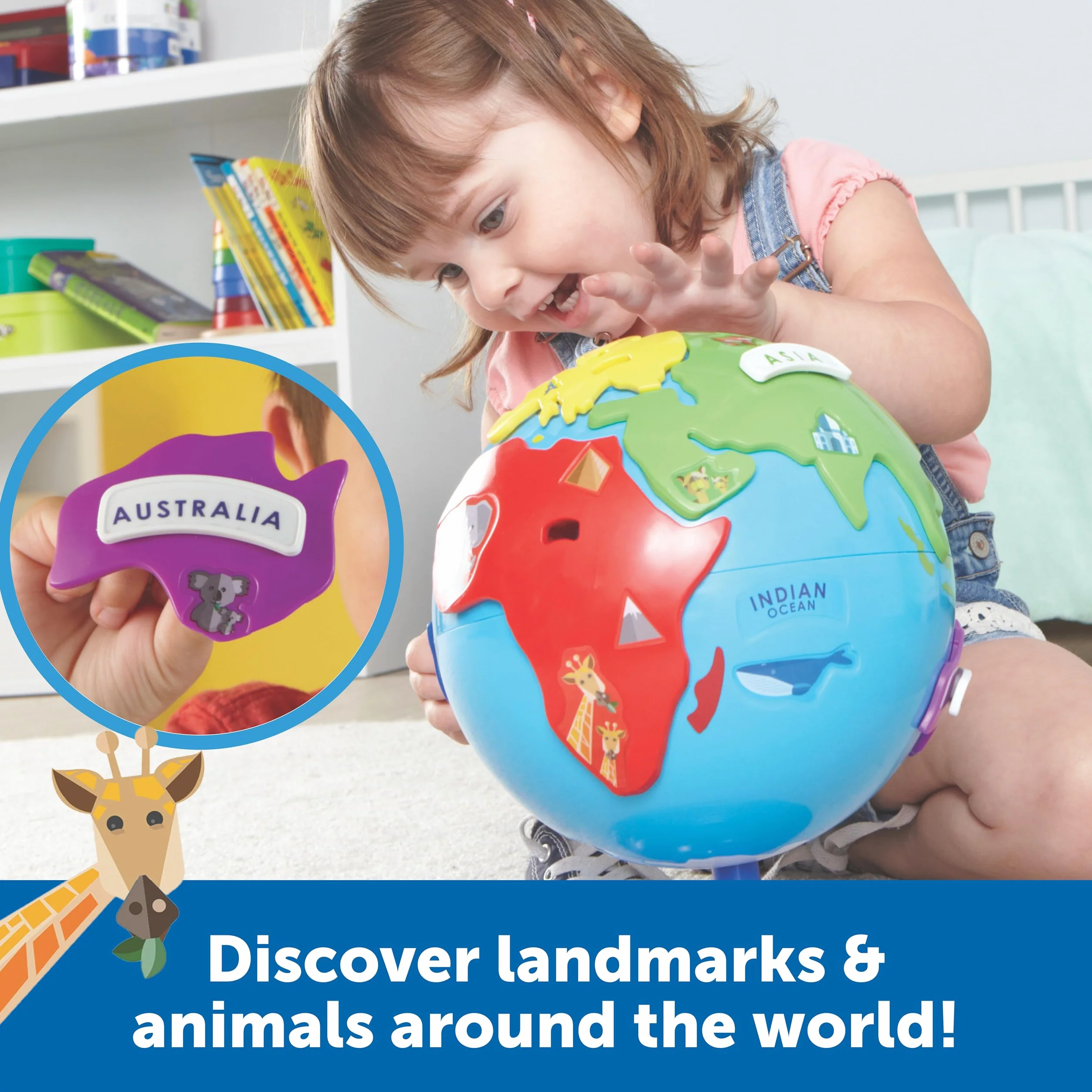 Learning Resources Globe Puzzle 14-Kawalek Zestaw