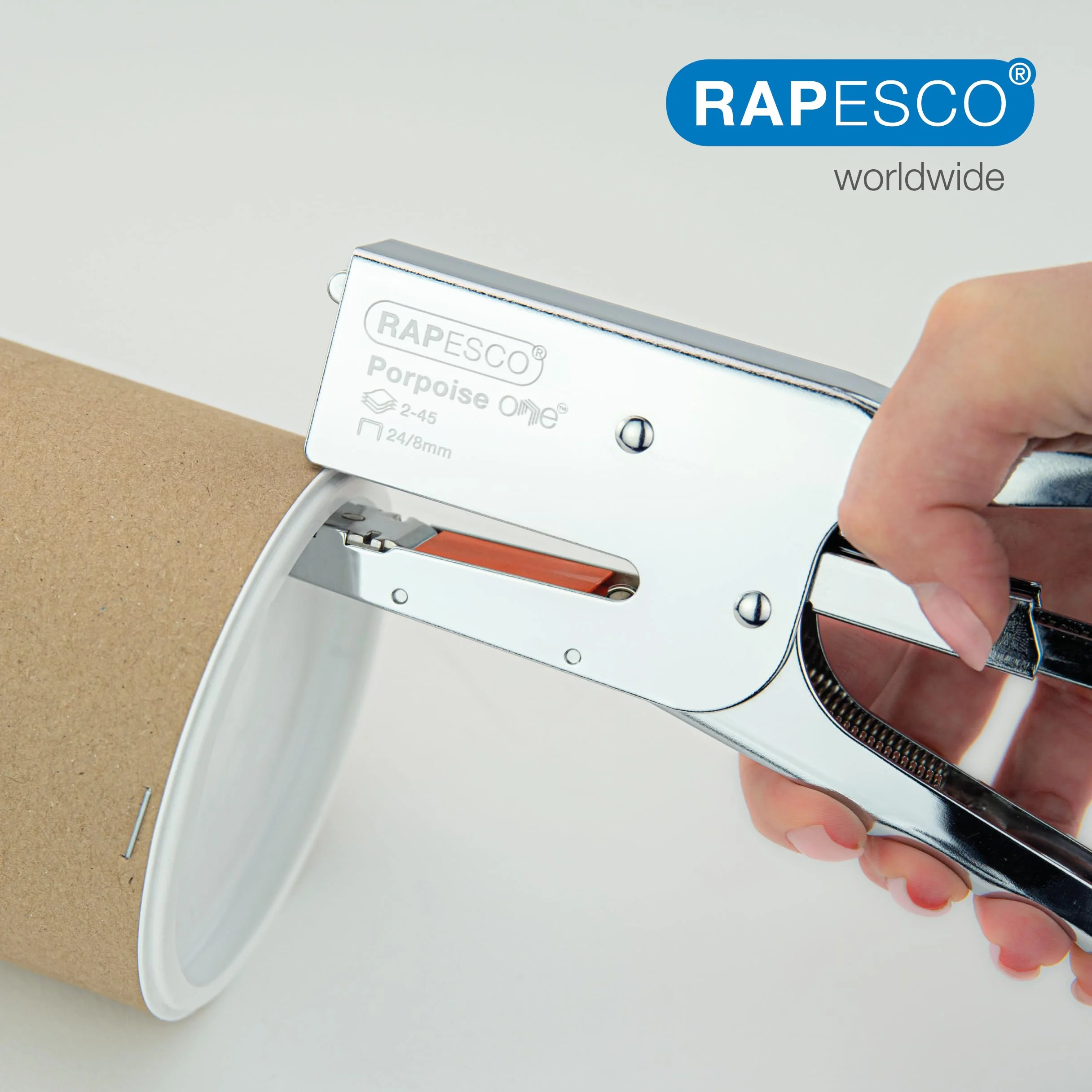 Rapesco 1626 Porpoise ONE Bypass szczypce do zszywania zszywki 24/8 mm chrom