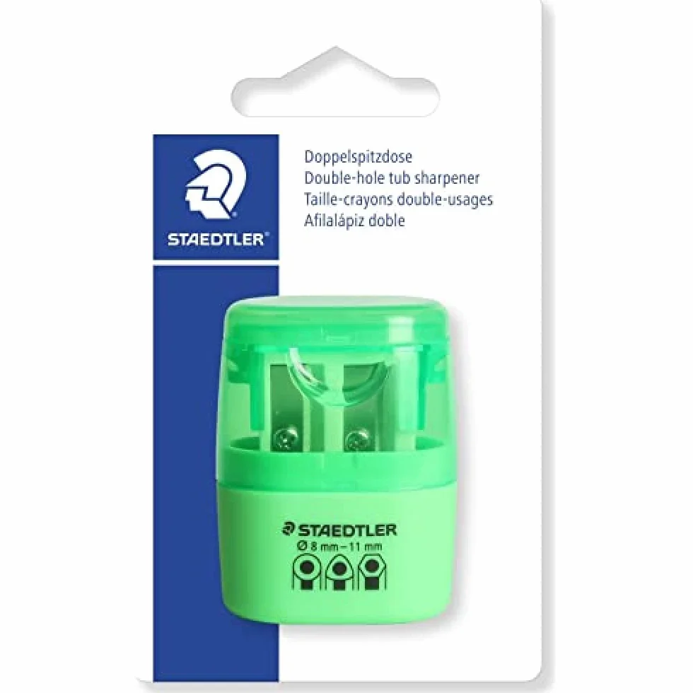 STAEDTLER 51260F50BK podwójna puszka ze szpicem, neonowa zieleń