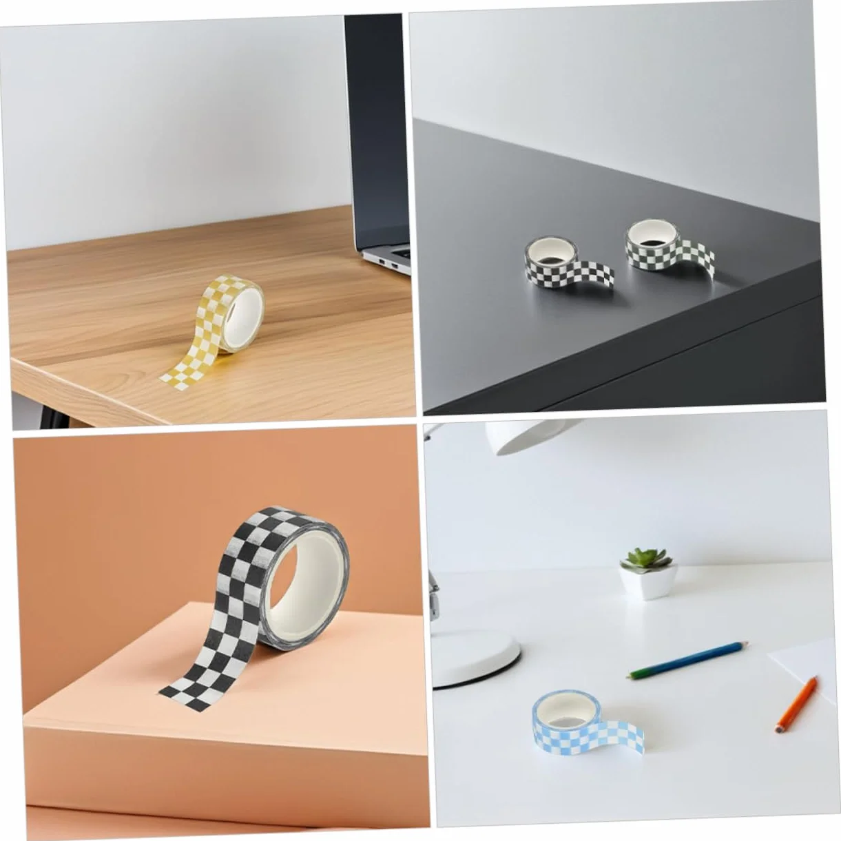 Lurrose 5 Rolek Kwadratowa Taśma Washi Zapisywalna Taśma Washi Naklejki Do Planowania Dozownik Taśmy Stacjonarnej Zabytkowe Materiały Do ​​​​dziennikarstwa Naklejki Waski Whisper Paper