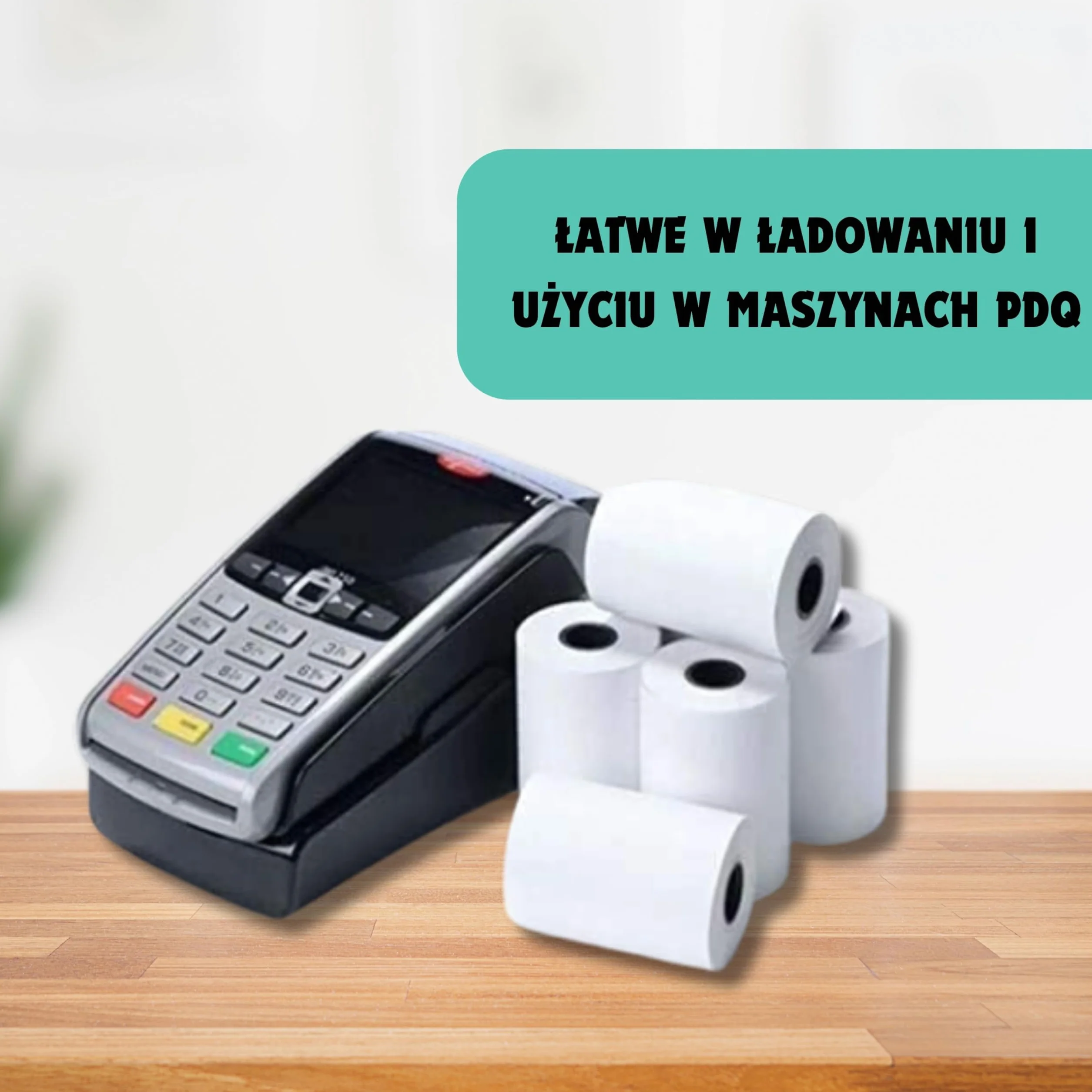 20 rolek termicznych kart kredytowych 57 x 40 mm PDQ rolki papieru termicznego, paragon, do terminali PDQ POS EPOS EFTPOS, Barclaycard Verifone Ingenico Move Sagem Spire Pax Worldpay