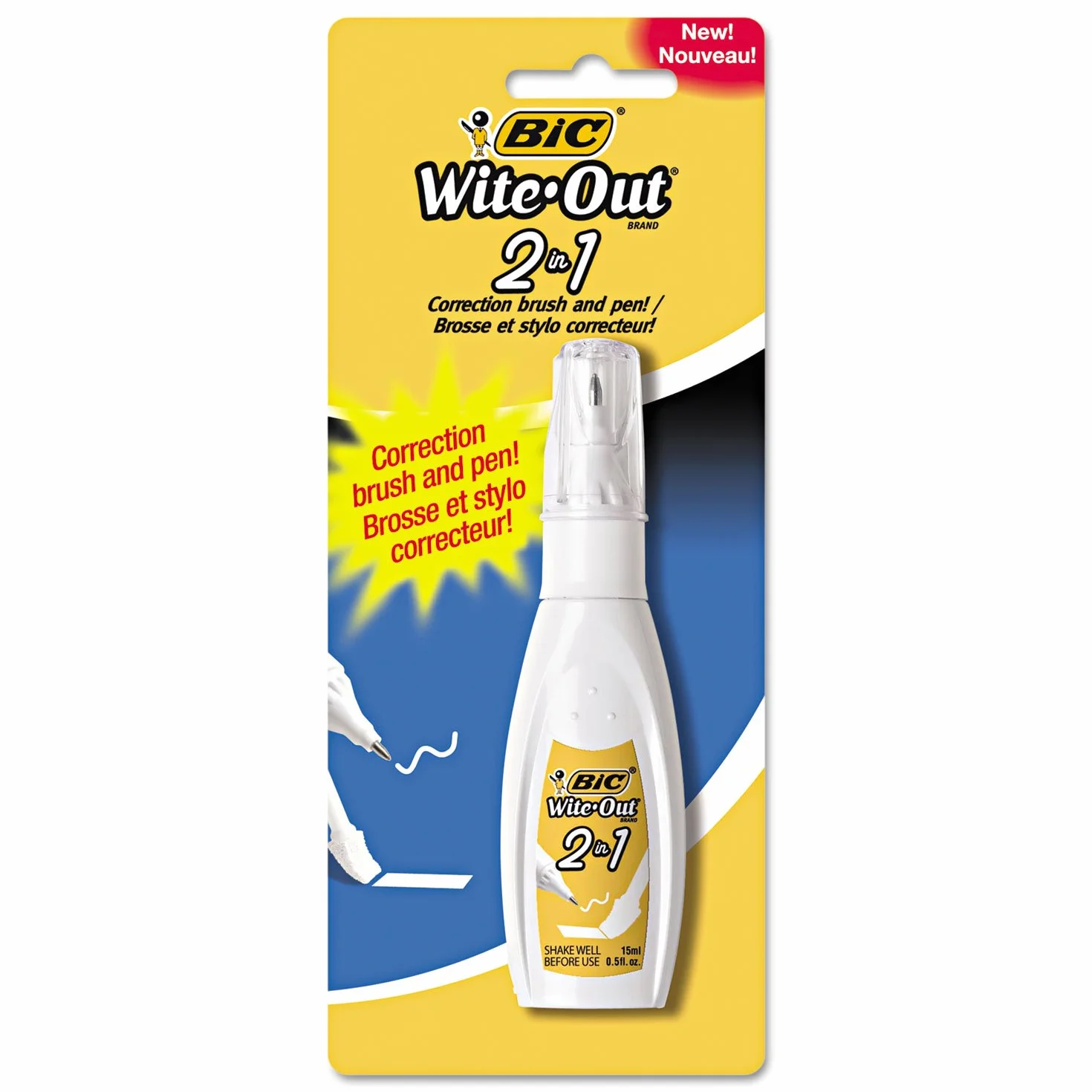 BIC Wite-Out płyn korekcyjny 2 w 1 15 ml