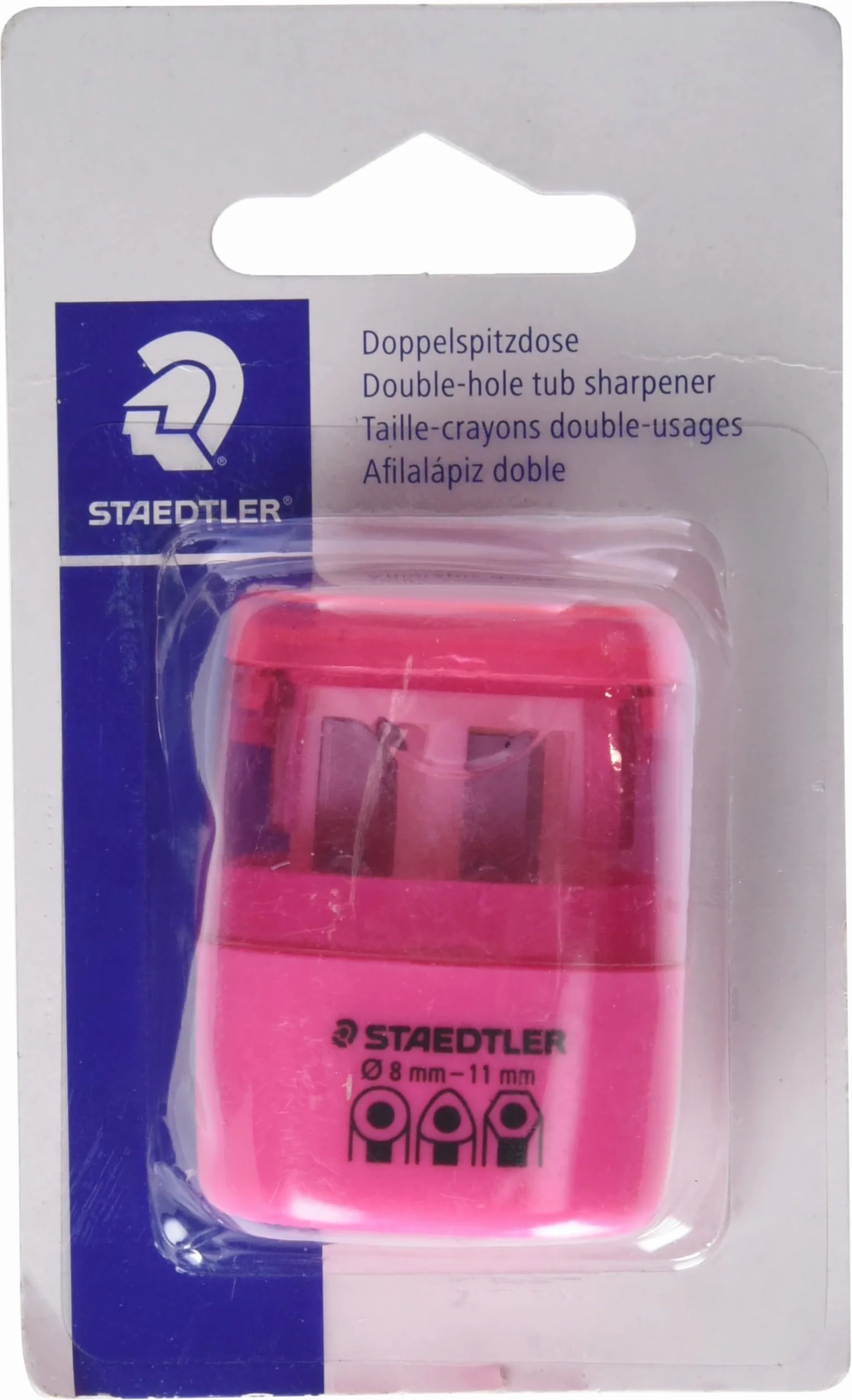 Staedtler 51260F20BK podwójna temperówka, neonowy róż