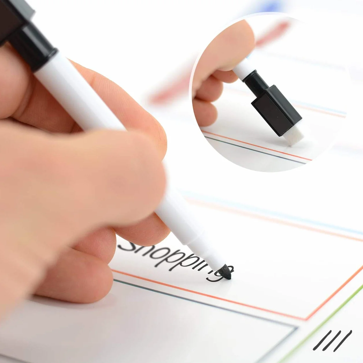 CKB Ltd Magnetyczna tablica suchościeralna A3 z markerem, planer posiłków
