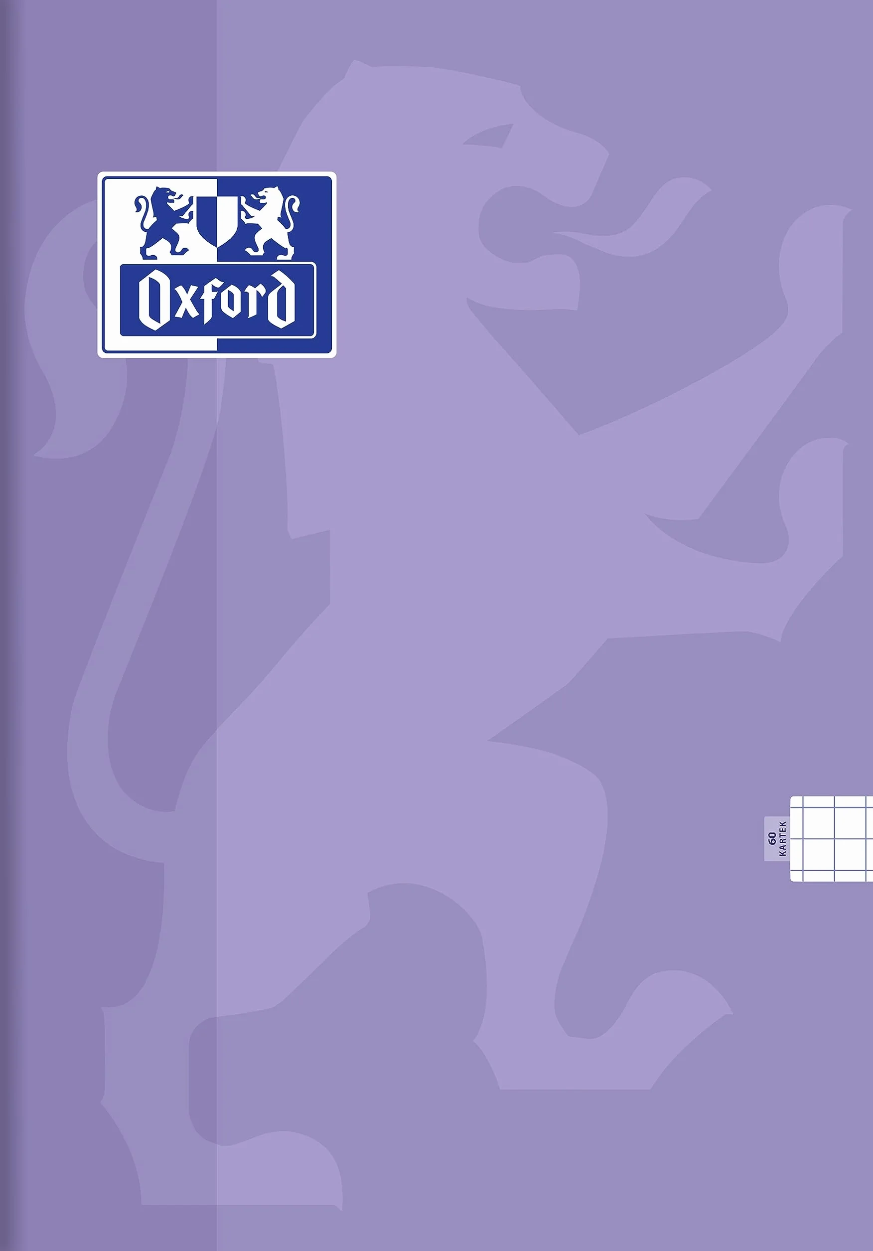 Oxford Touch Pastel Zeszyt A5 Notatnik Brulion, 60 Kartek, w kratkę, notes do biura i szkoły, zestaw 5 sztuk, mix kolorowych okładek