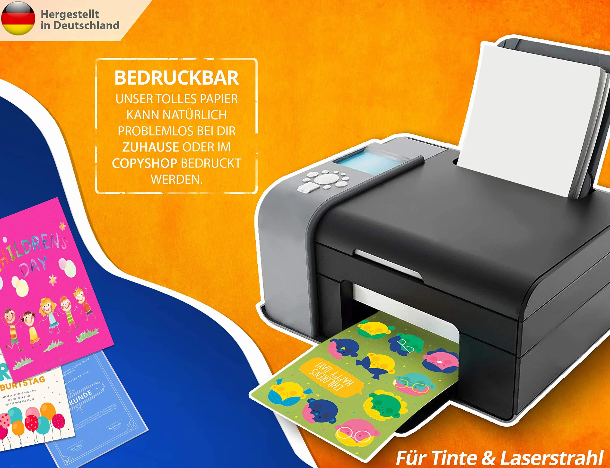 Papier fotograficzny A4 matowy 200 g – 100 arkuszy – papier premium biały – format DIN – papier do drukarek niezadrukowanych do kartek pocztowych, listów, kartonu, arkuszy prezentacyjnych,