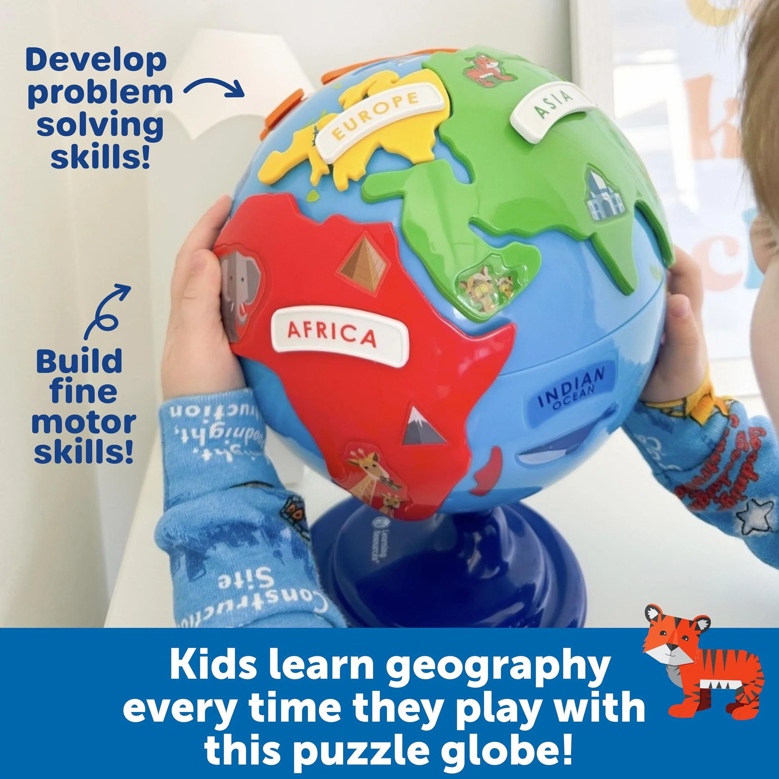 Learning Resources Globe Puzzle 14-Kawalek Zestaw