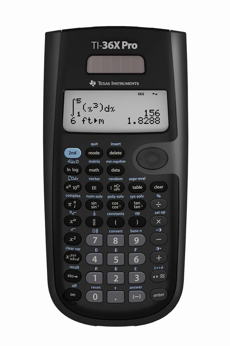 Texas Instruments TI-36X Pro kalkulator szkolny 4-liniowy czarny