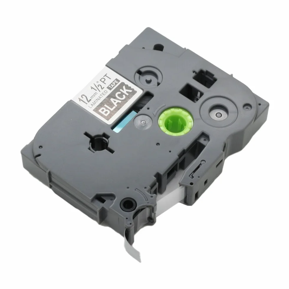 1 opakowanie biała na czarnej etykiecie taśma kompatybilna z Brother P-Touch TZ 335 TZe 335 12 mm 1/5.1 cm OPA1133E
