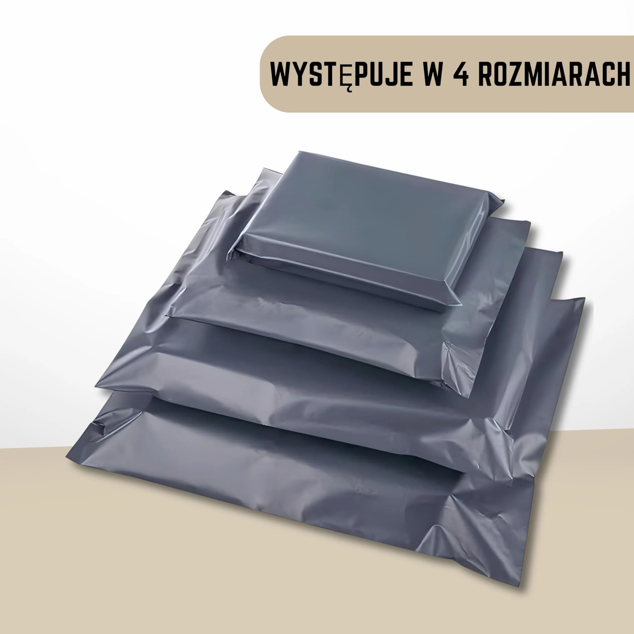 Double Dragon Samoprzylepne torby pocztowe | Odporne na manipulacje plastikowe opakowania do wysyłki, wysyłki i dostawy (4 rozmiary – małe i duże – 15 sztuk w każdym) Opakowanie zawiera 60 sztuk