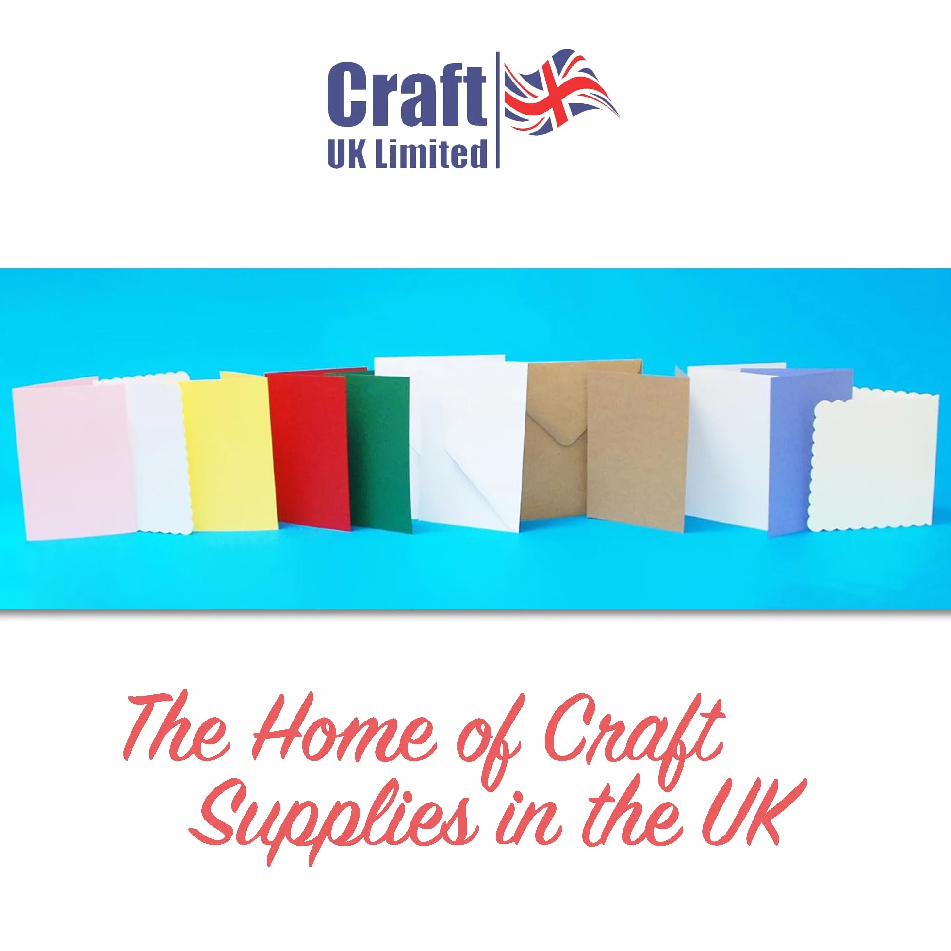 Craft UK 279 C6 karta i koperta opakowanie 50 sztuk - mieszane pastelowe