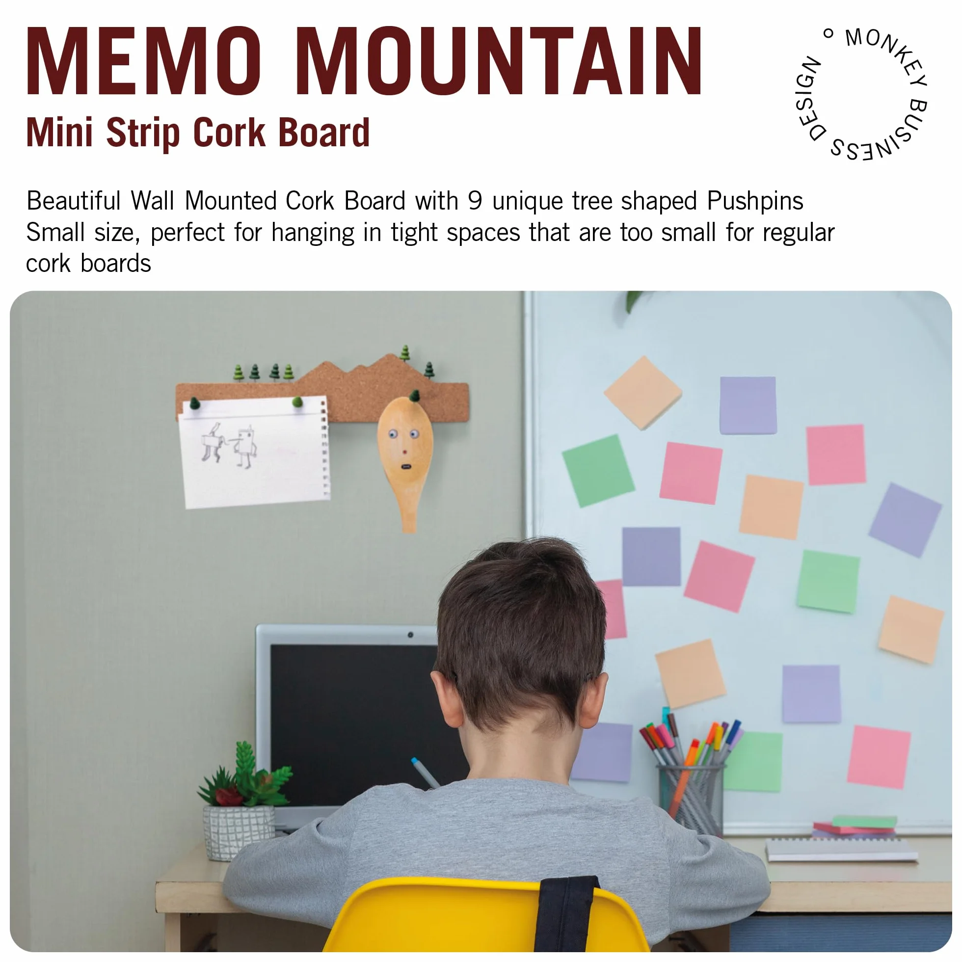 Monkey Business Memo Mountain listwa korkowa do tablic korkowych z pinezkami