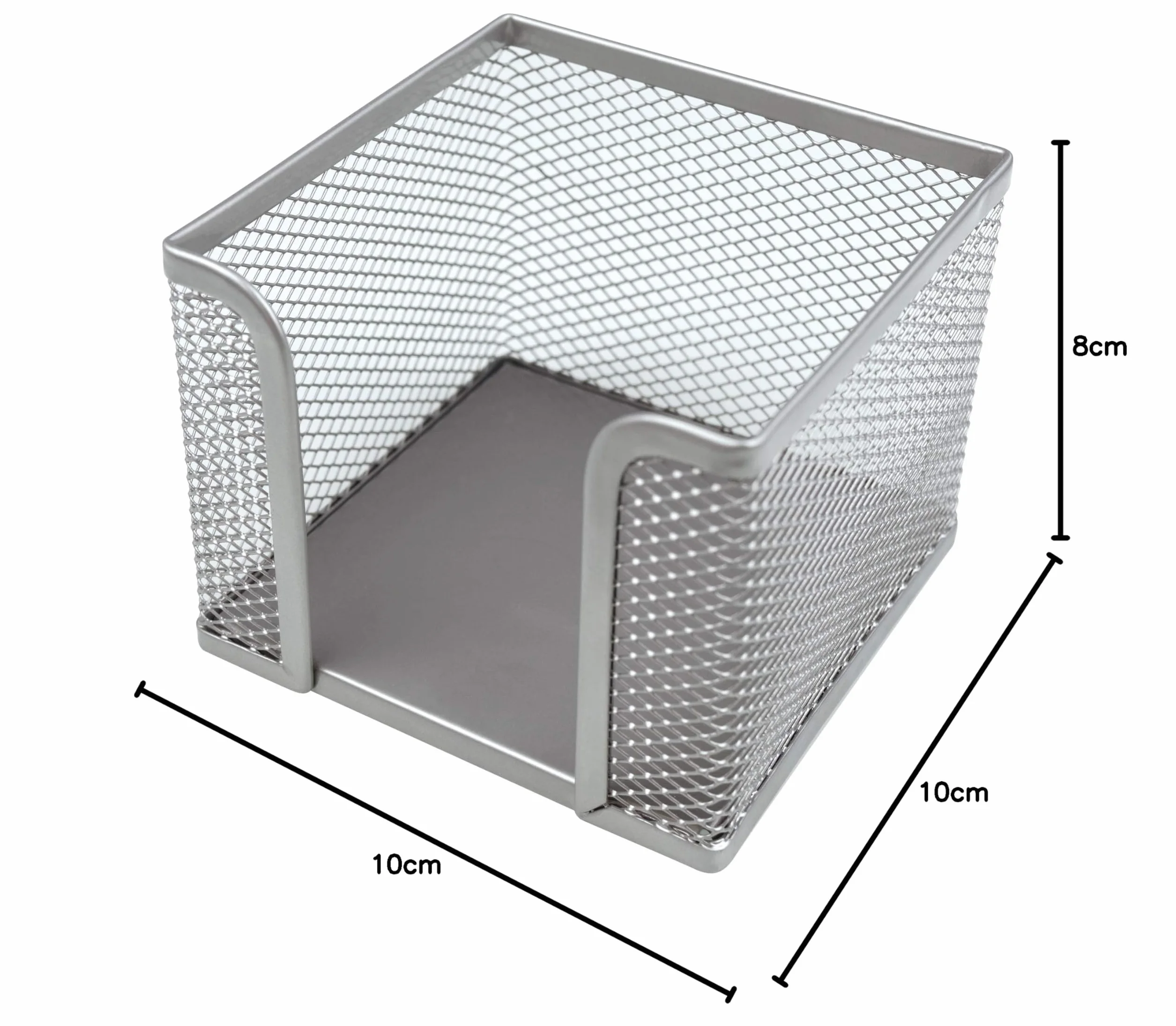 Helit H2518400 pudełko na karteczki the cube network srebrne