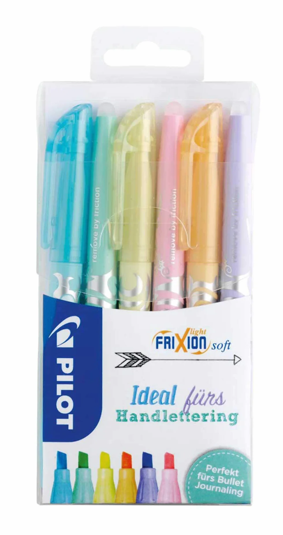 Pilot Frixion Light Pastel zestaw 6 sztuk