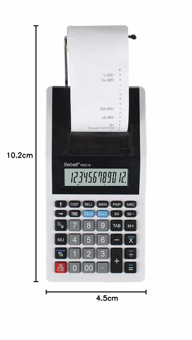 Rebell Kalkulator RE-PDC10 WB