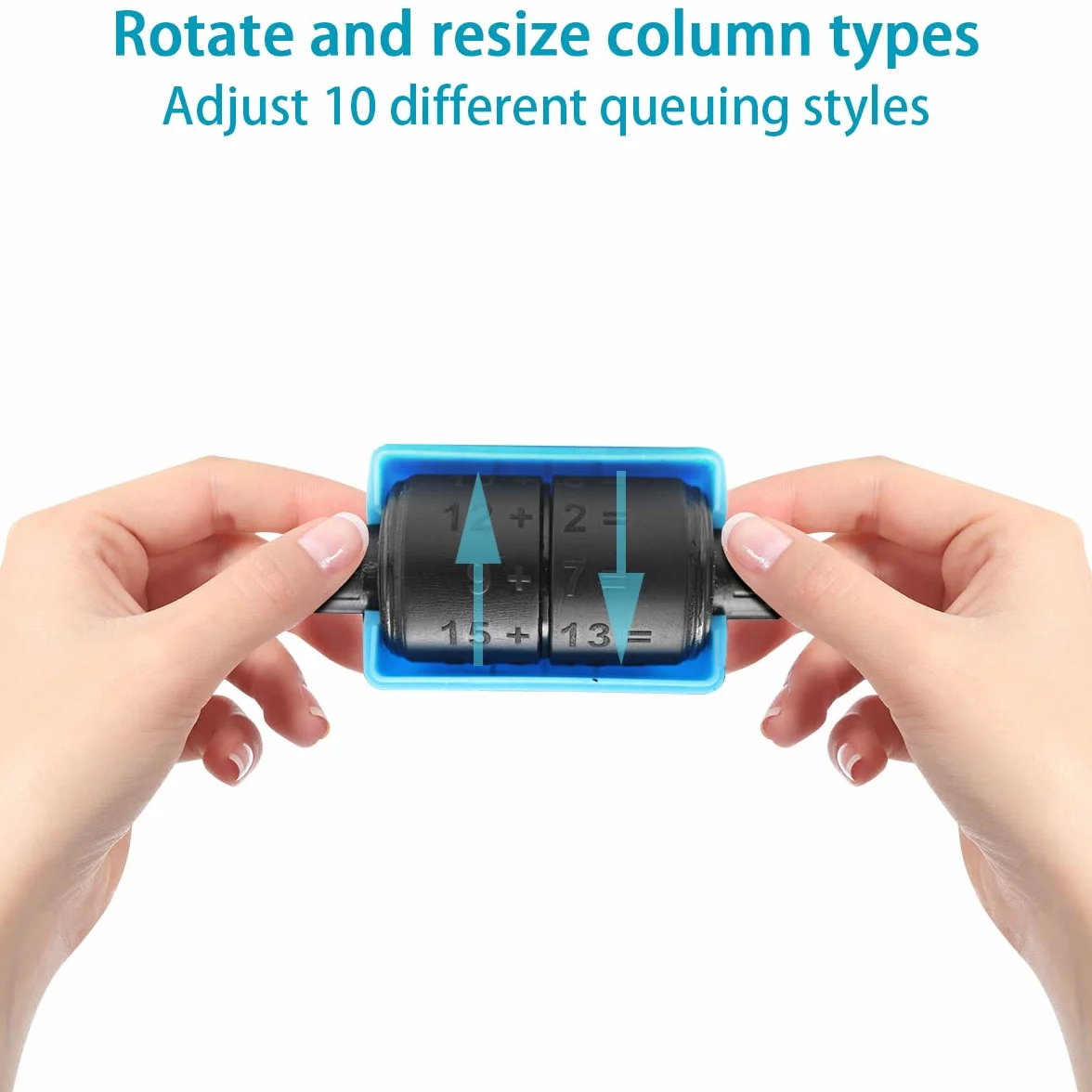 OneNine 4 szt. Cyfrowy stempel rolkowy, matematyczna pieczęć rolkowa, 1-100 dla nauczycieli, znaczek obliczeniowy, rolka wielokrotnego użytku do dodawania, odejmowania i podziału