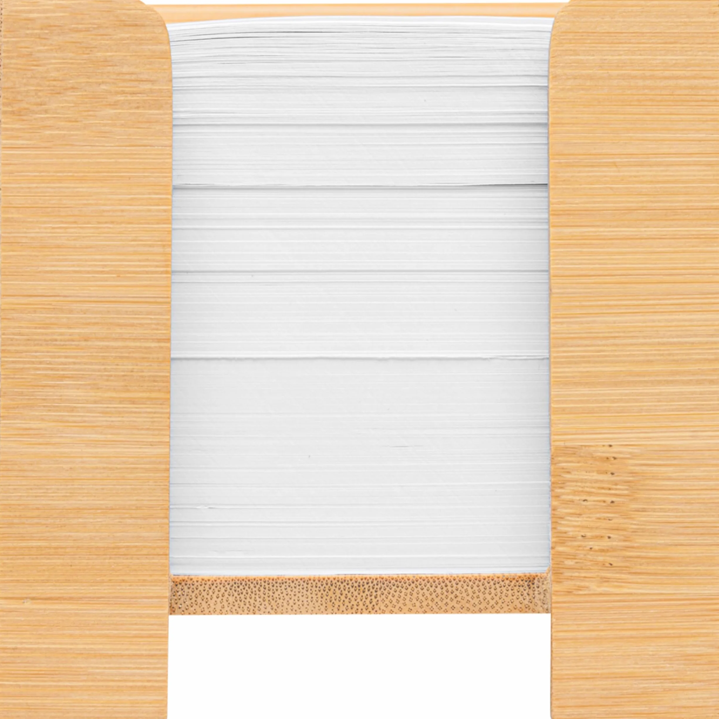 Pudełko na karteczki bambusowe 900 arkuszy 70 g/m² 11,5 x 11,5 x 10,7 cm naturalne