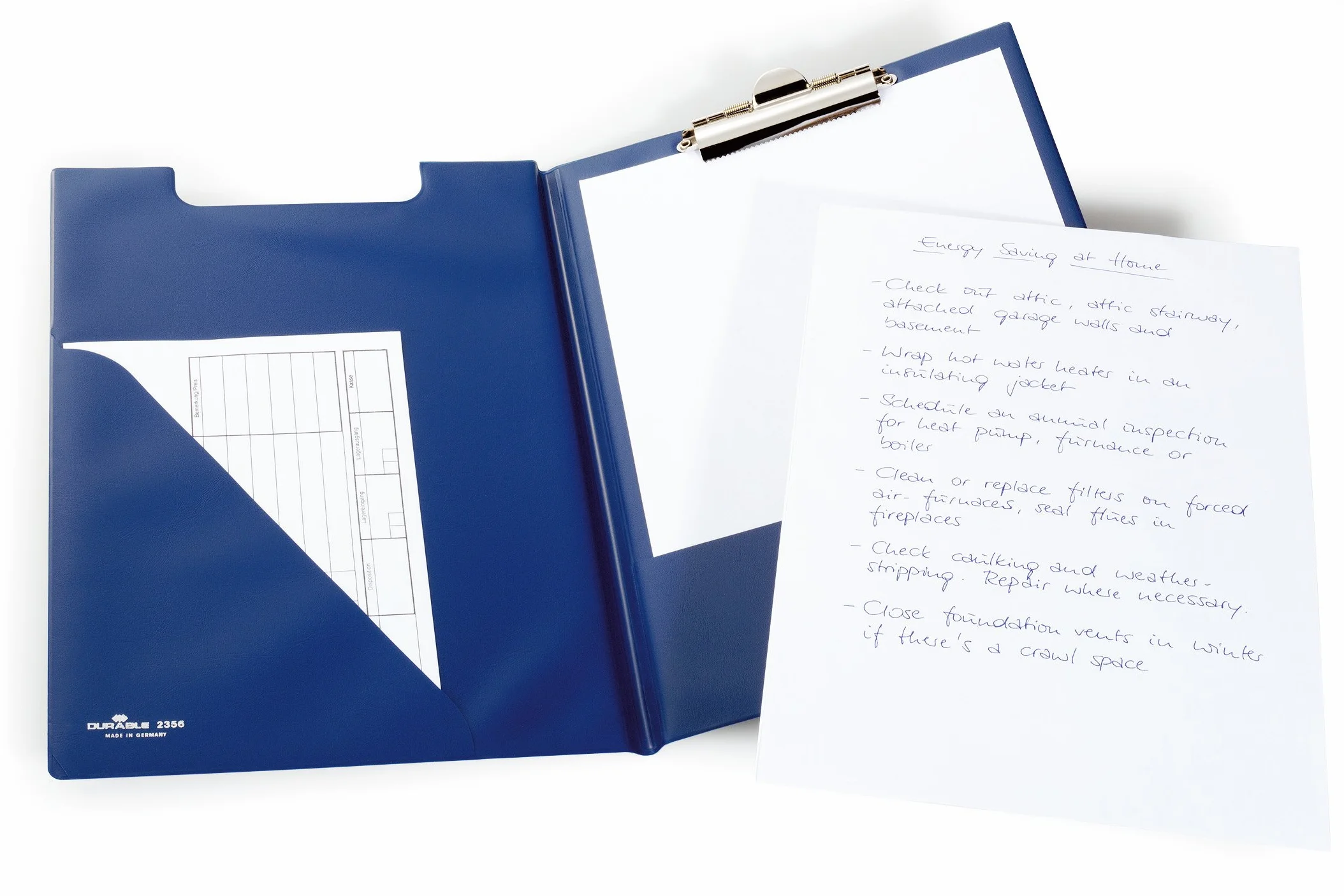 Durable 235506 Clipboard A4 De Luxe (z okładką), kolor niebieski.