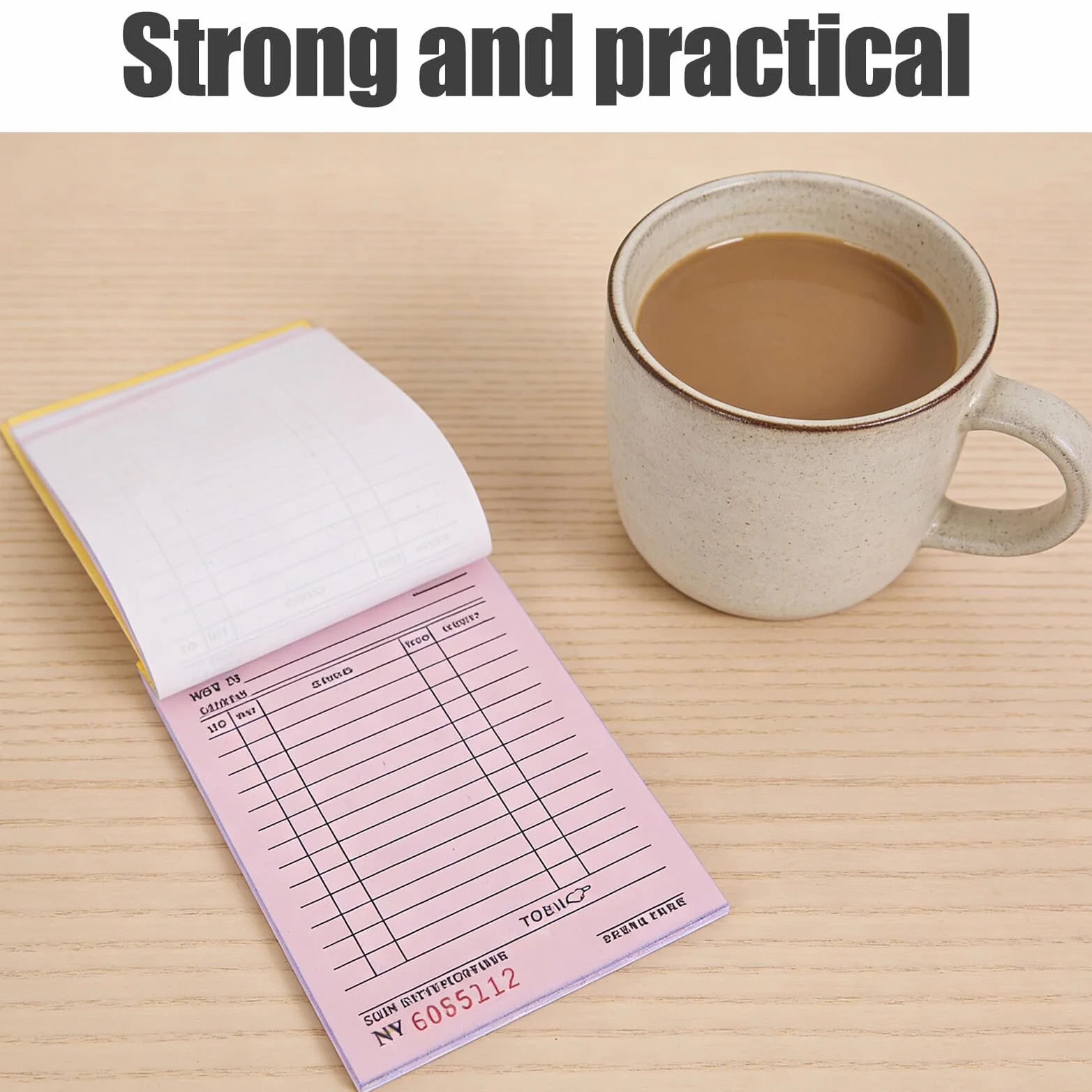 4 Sztuki Szt Carbonless Receipt Booklet Stron Kompaktowy Papierowy Notatnik Do Rachunków dla Małych Firm Work Invoice Receipt Book Do Zarządzania Zamówieniami i Finansami