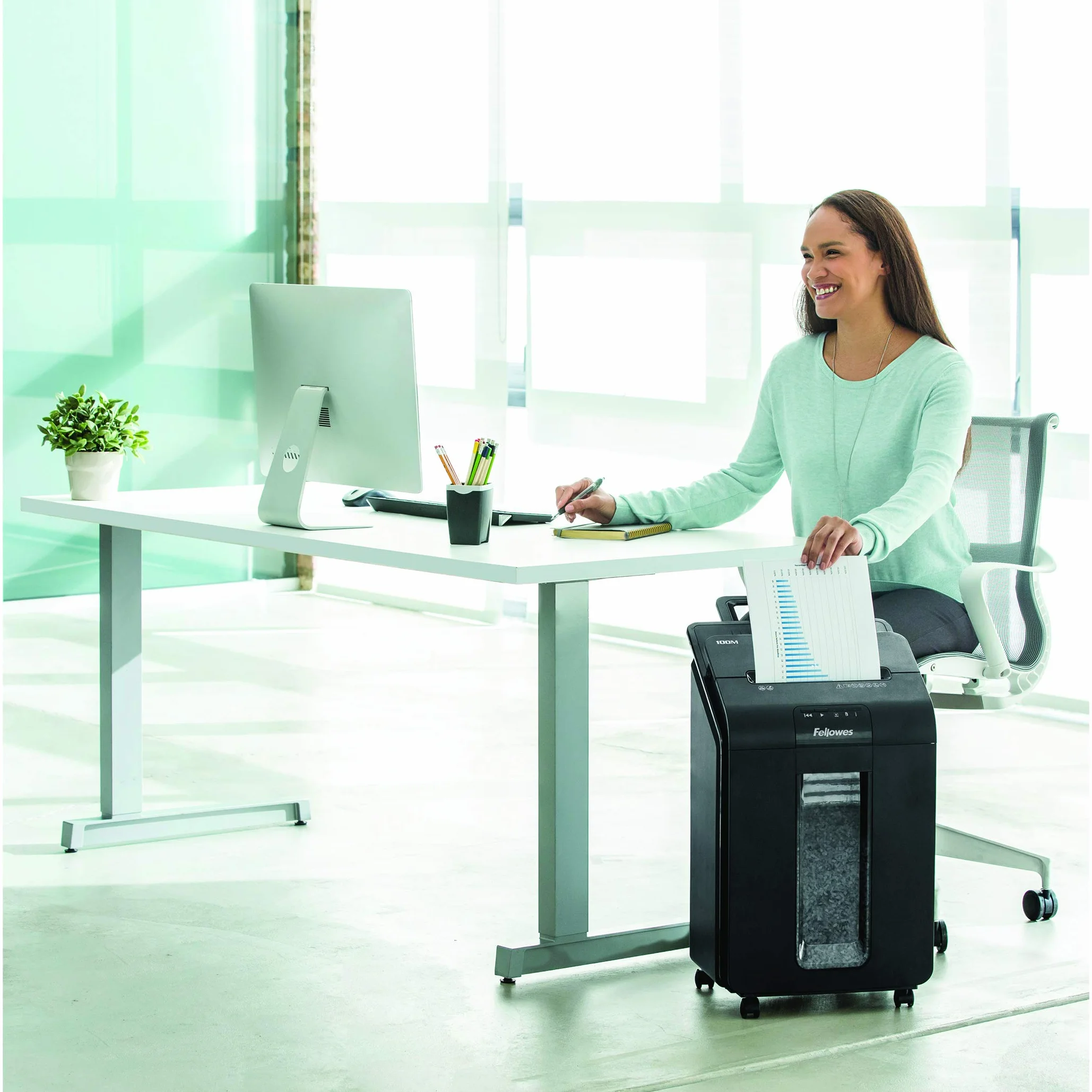 Fellowes Niszczarka Do Dokumentów 100 Arkuszy Czarny
