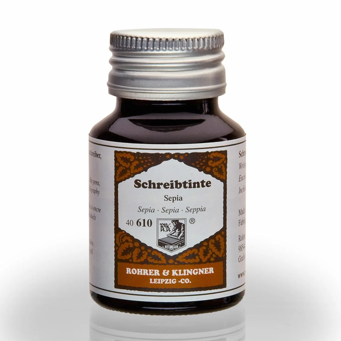 Rohrer & Klingner *Od 1892 roku * tusz do wiecznych wiecznych - Sepia - 50 ml