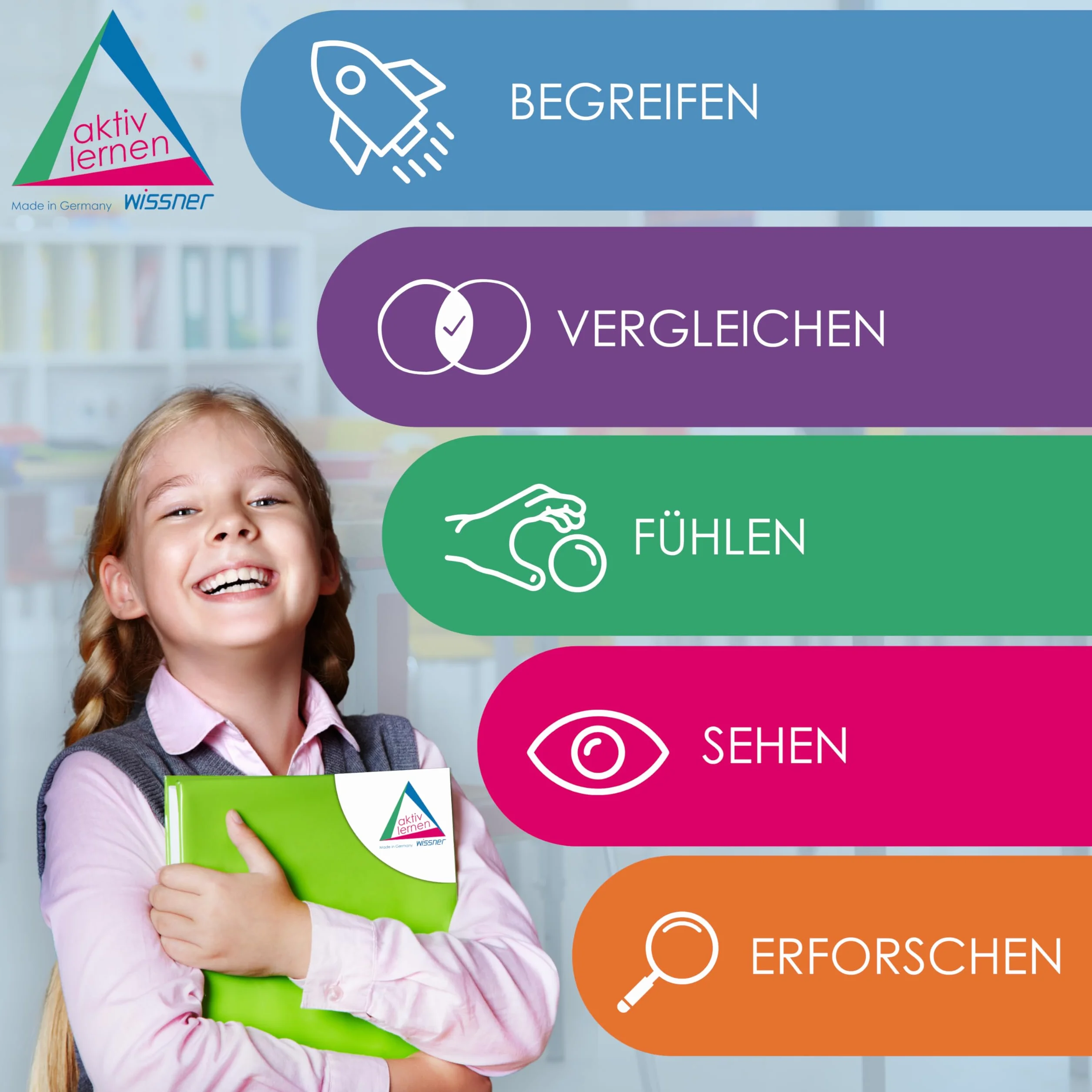Wissner Active Learning 20 abakusów studenckich, czerwony/biały, wersja pochylona