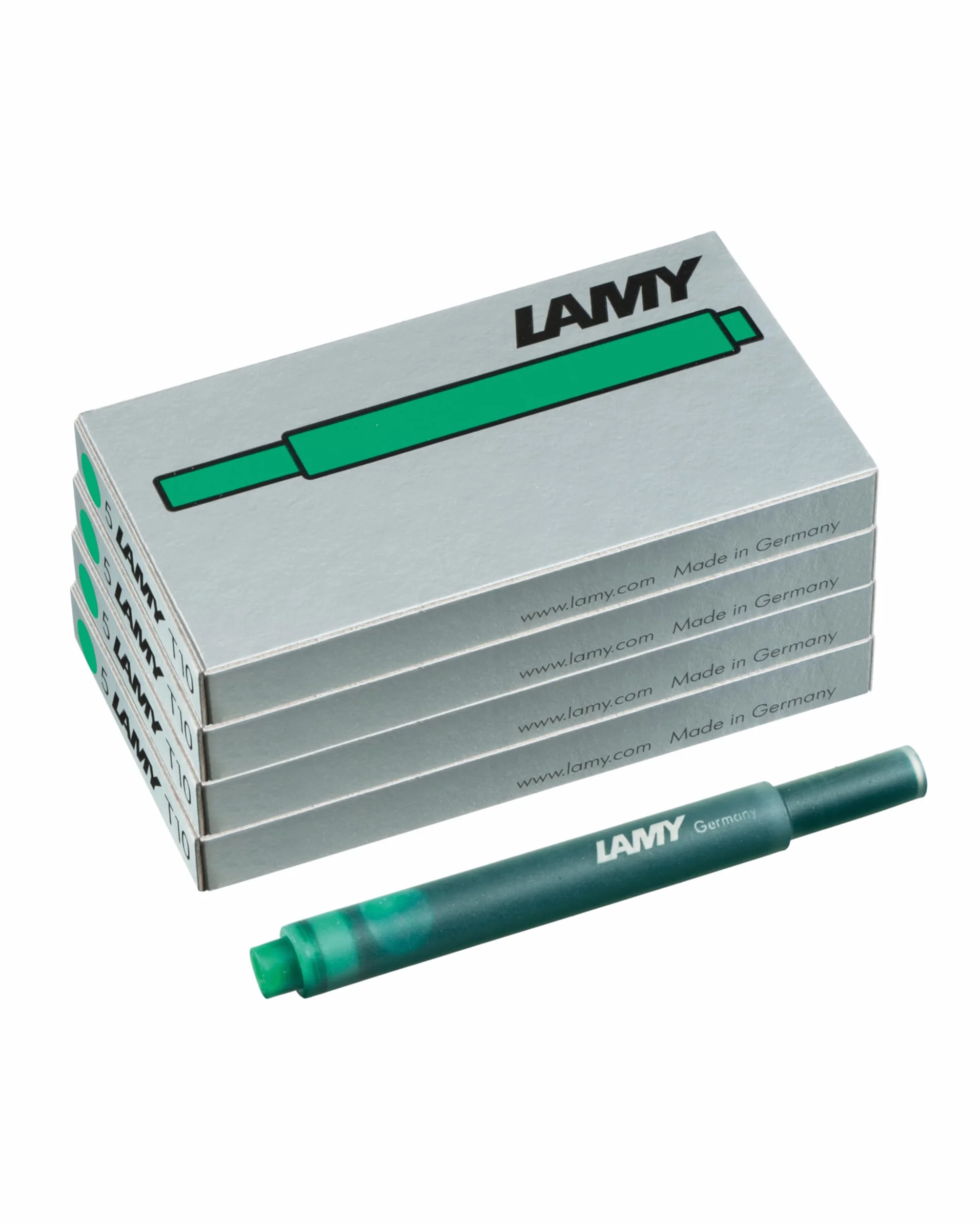 LAMY T10 zestaw 4 wkładów atramentowych zielony 1,25 ml 5 sztuk