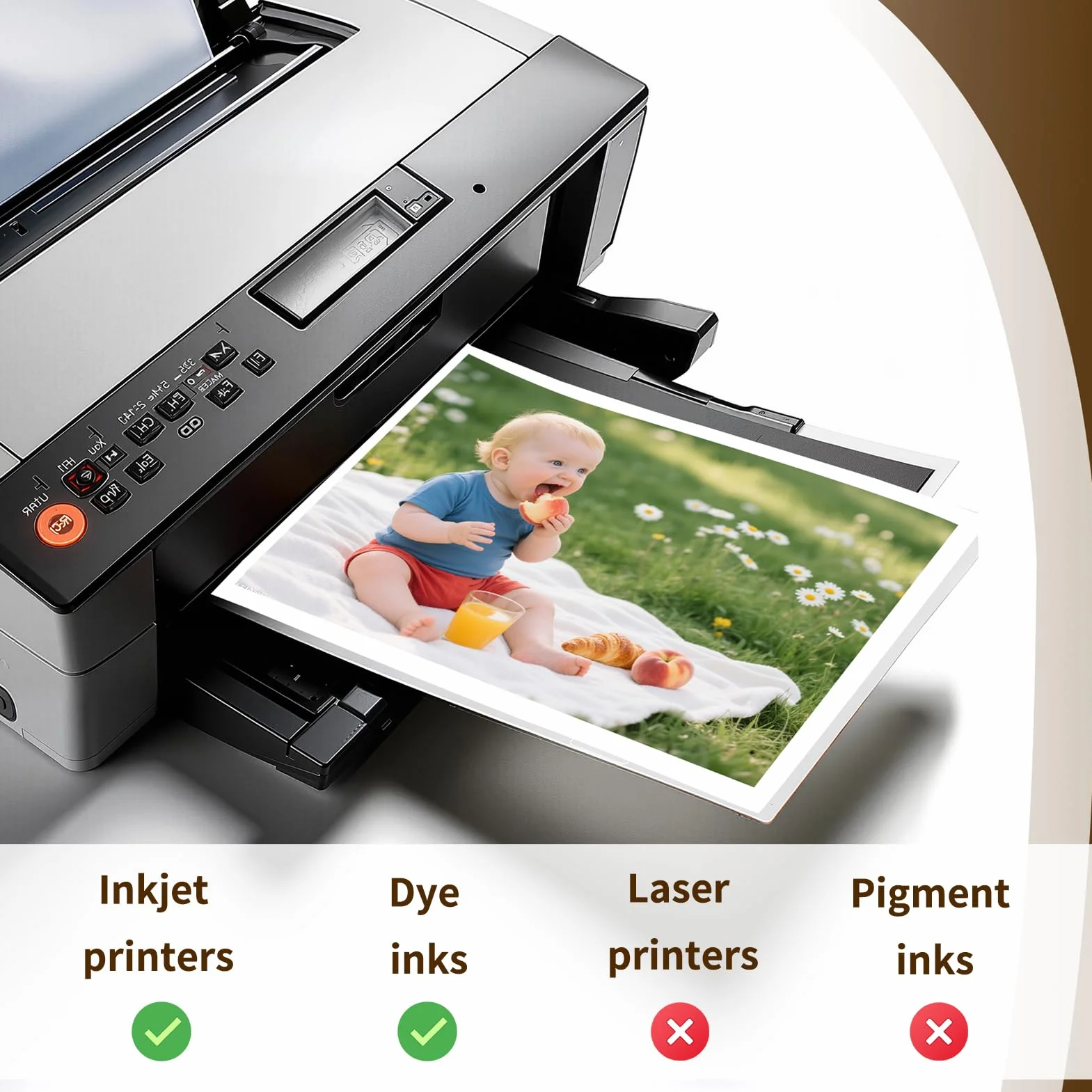 Papier fotograficzny A4 200 GSM 100 arkuszy wysoki połysk do drukarki atramentowej