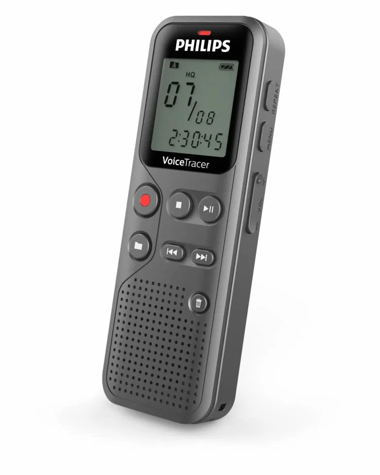 Philips Voicetracer DVT1120/00 Rejestrator Audio 8 GB Szary
