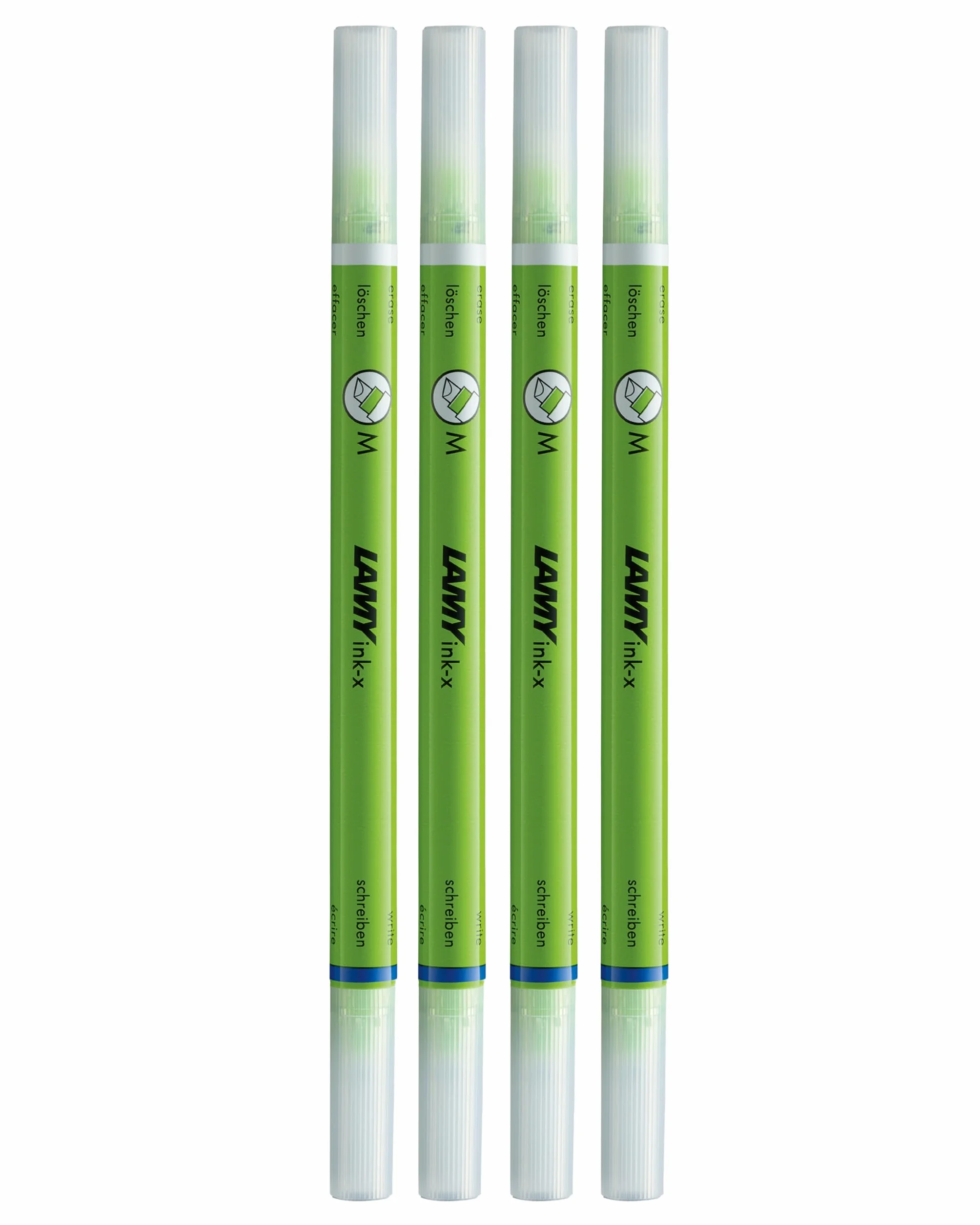 LAMY Zestaw 4 gaśnic atramentowych z tworzywa sztucznego z końcówką do usuwania i końcówką korekcyjną – wyłącznie do wymazywania atramentu królewskiego błękitu