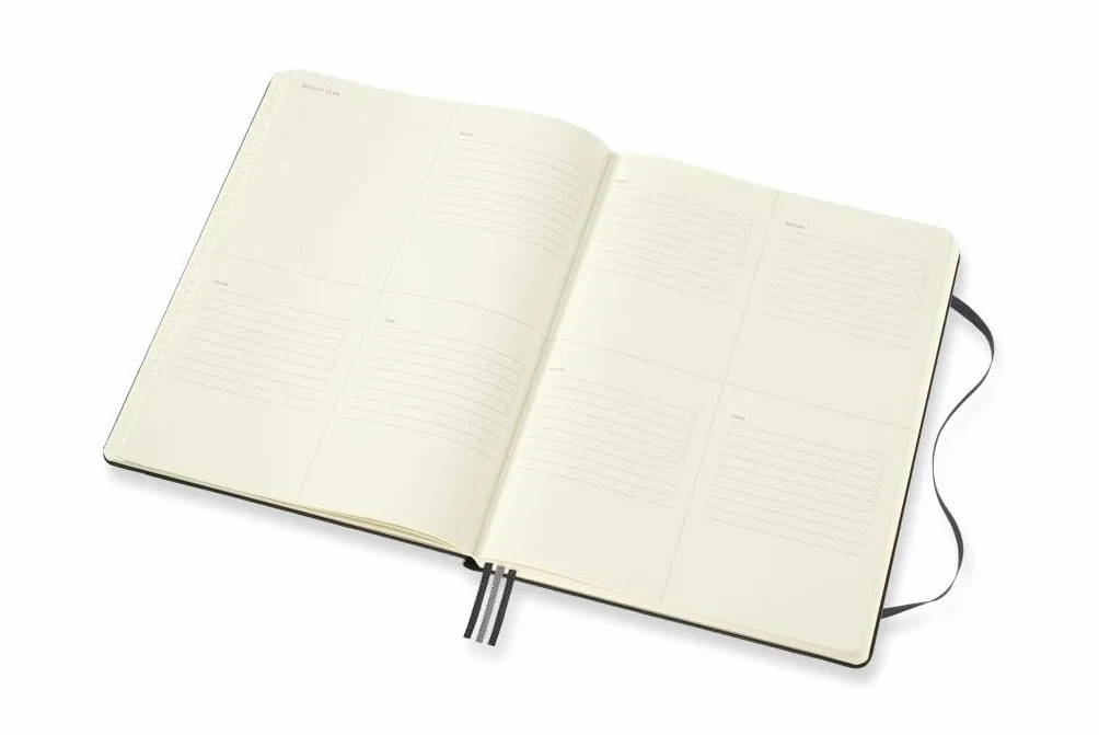 Moleskine Pro Project Planner, Professional Notebook, Hard Cover, X-Large 19x25 cm, Black, 288 Pages